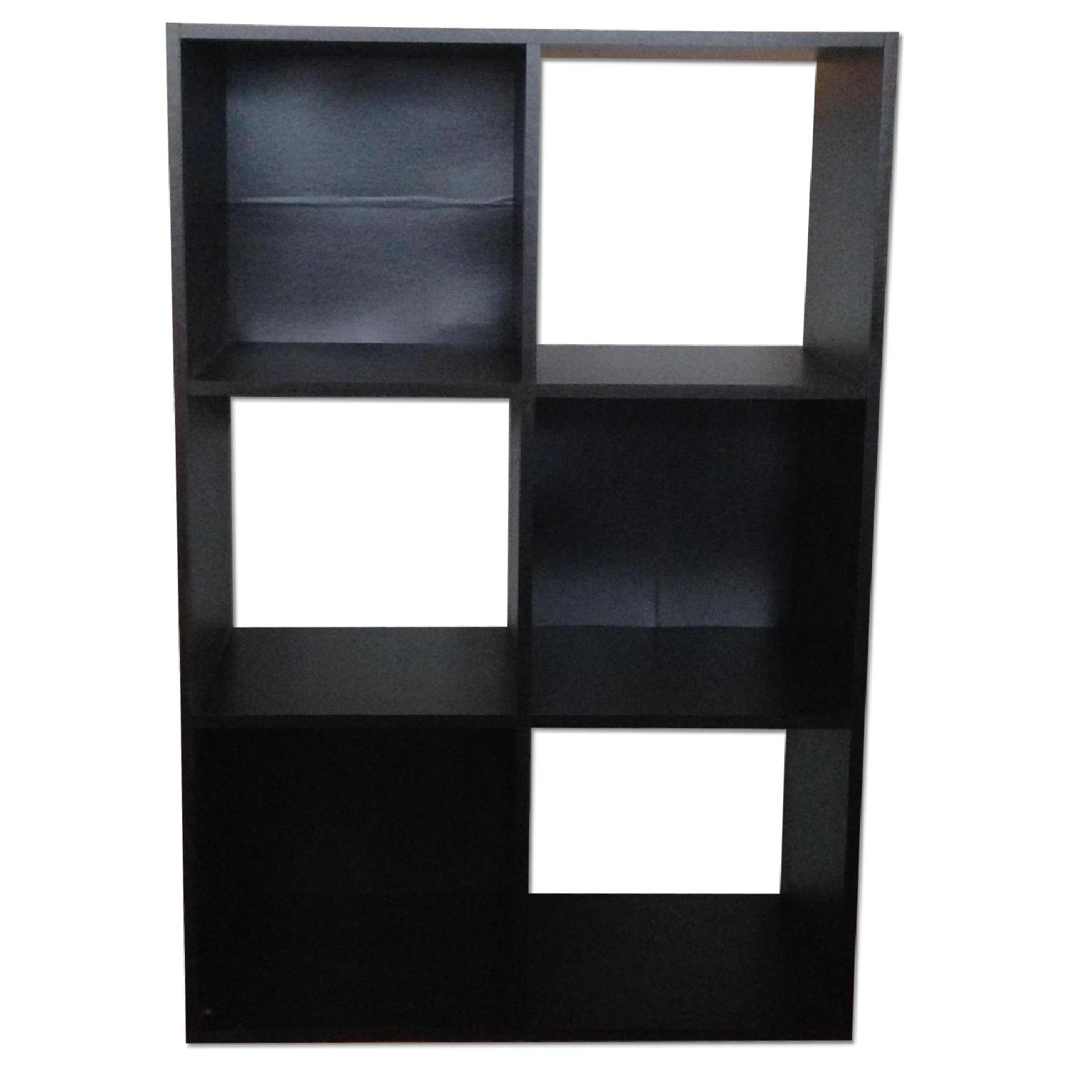 Target Black 6 Cube Shelving Unit AptDeco
