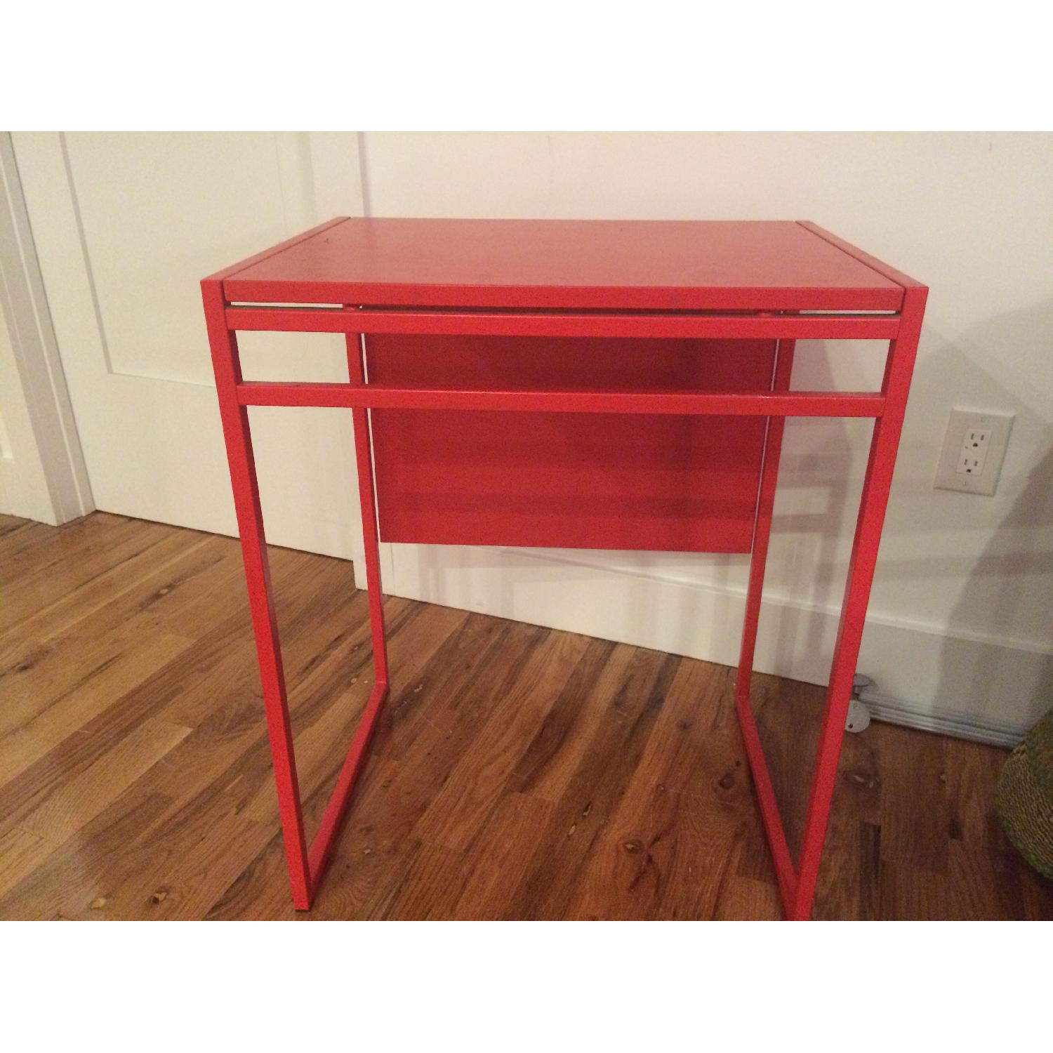 Ikea Muddus Red Desk - AptDeco