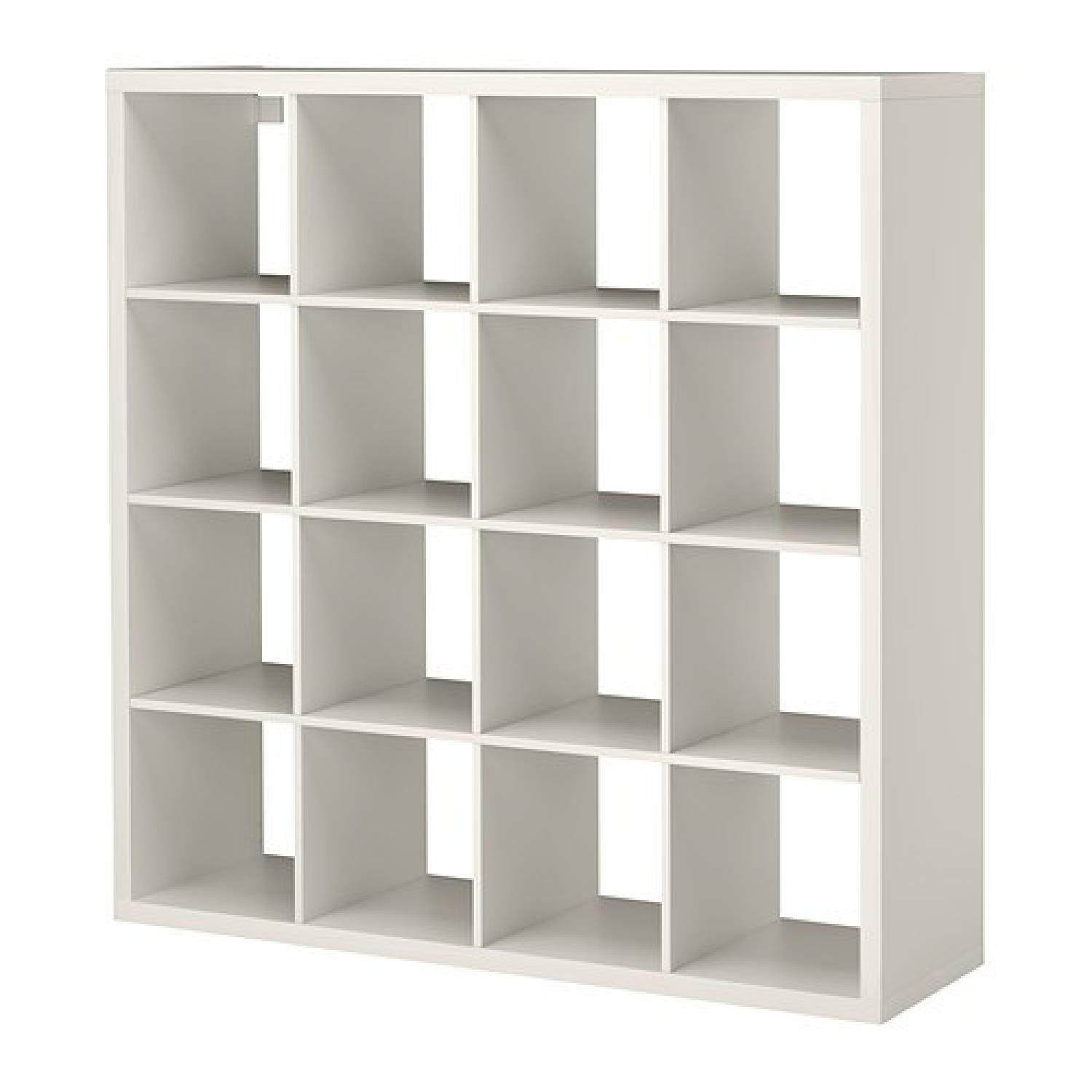 Ikea Kallax 16-Cube Storage Unit in White - AptDeco