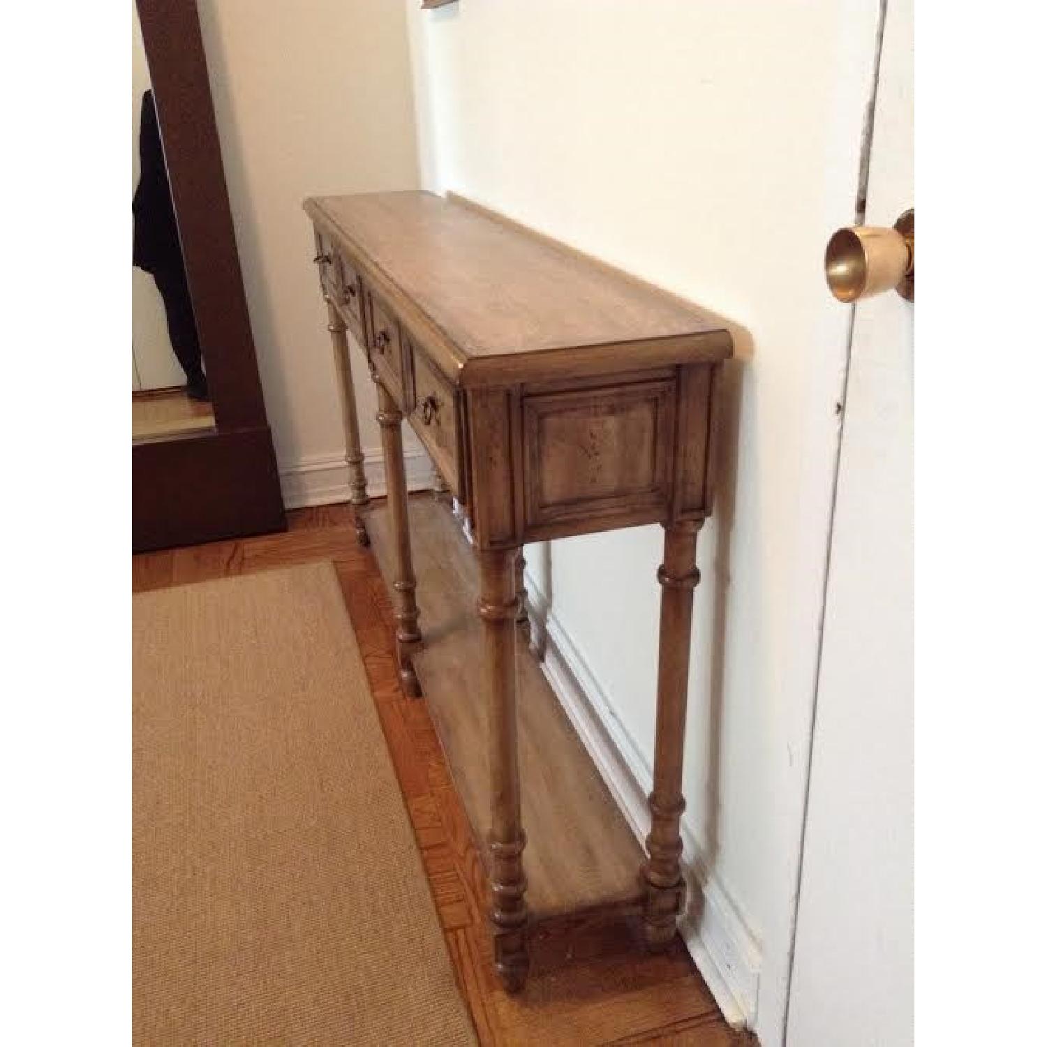Hand Painted Wheat Accent Console Table - image-2
