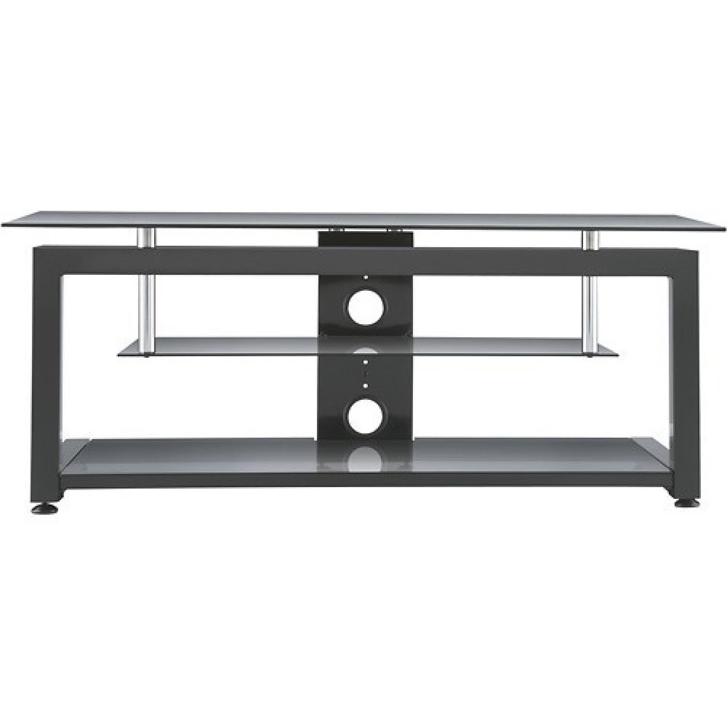 Insignia Black & Metal TV Stand AptDeco
