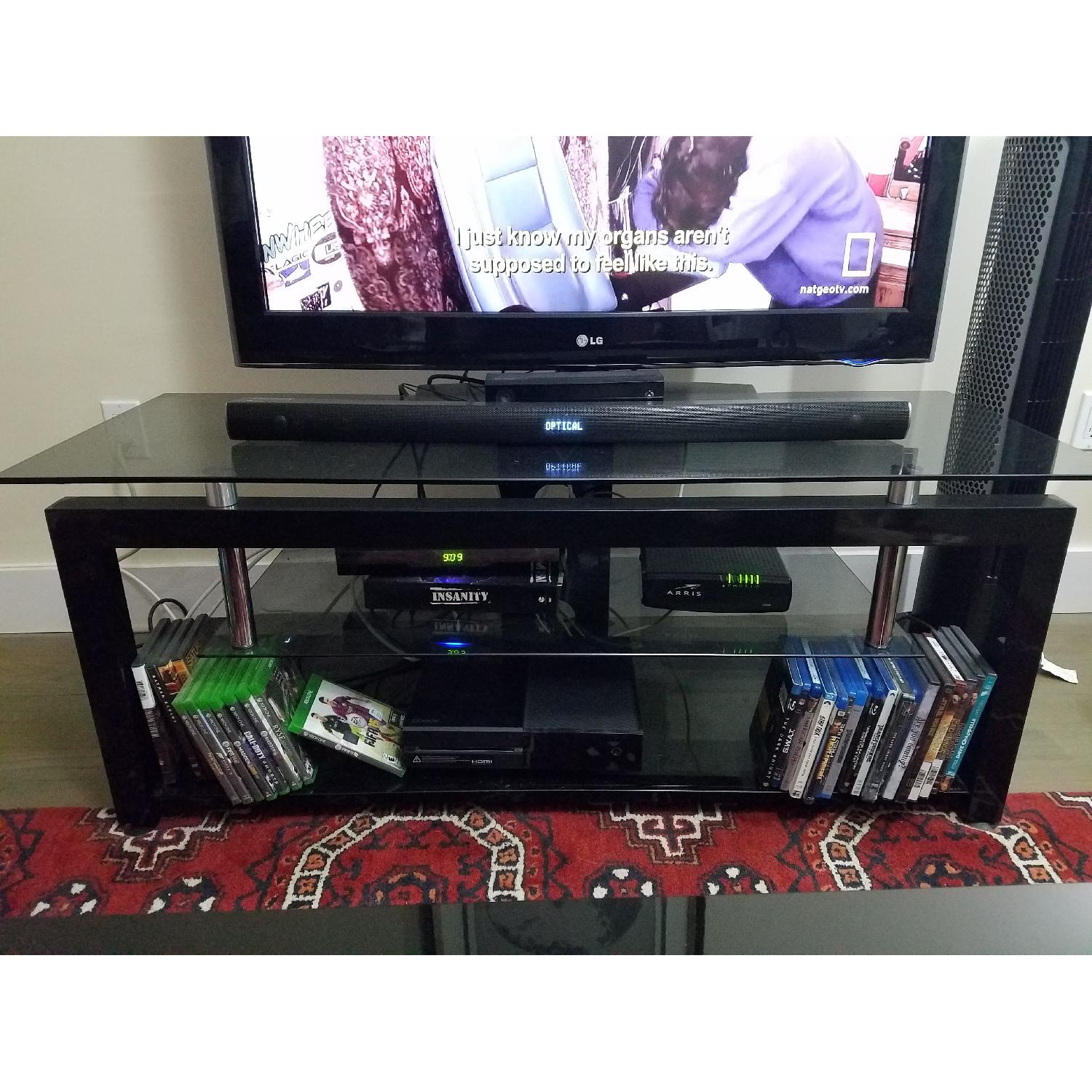 Insignia Black & Metal TV Stand - image-3