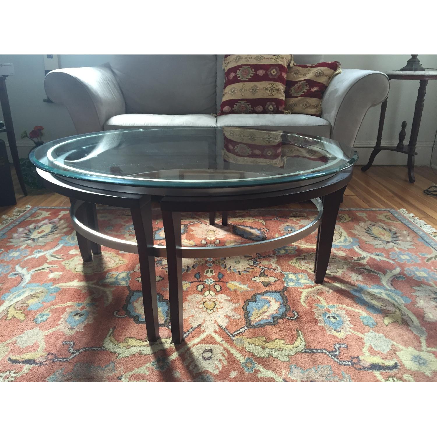 Macy's Round Coffee Table AptDeco