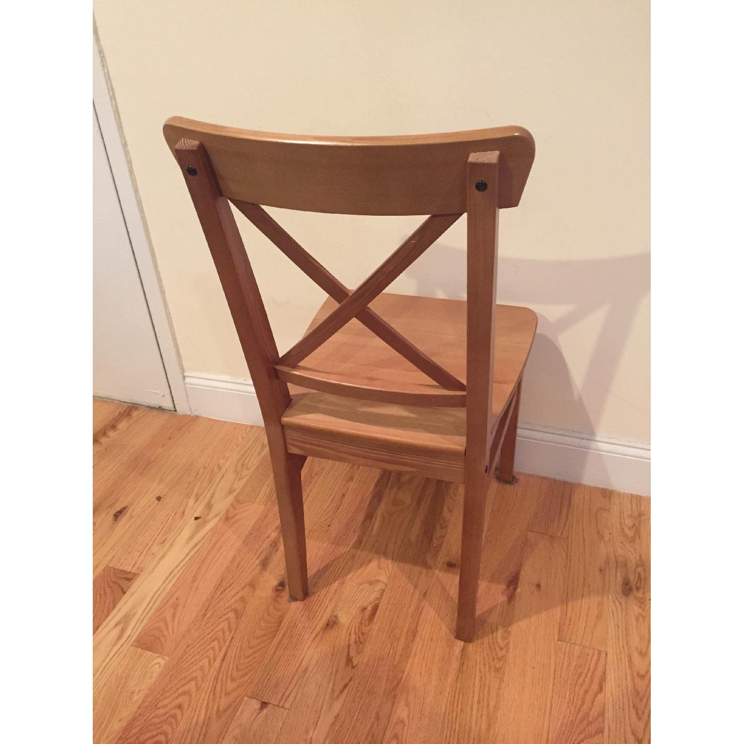 Ikea Cross Back Dining Chairs Set of 4) AptDeco