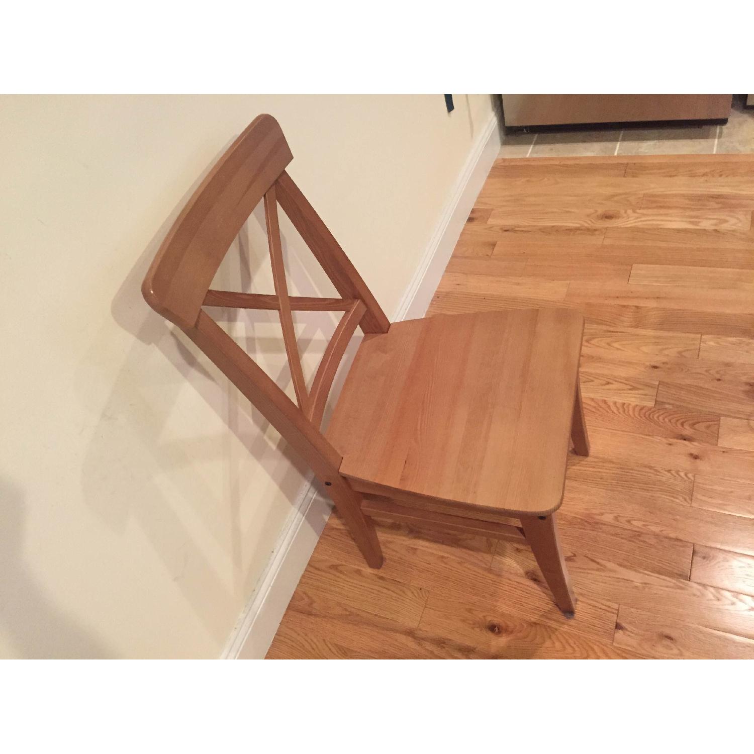 Ikea Cross Back Dining Chairs Set of 4) AptDeco