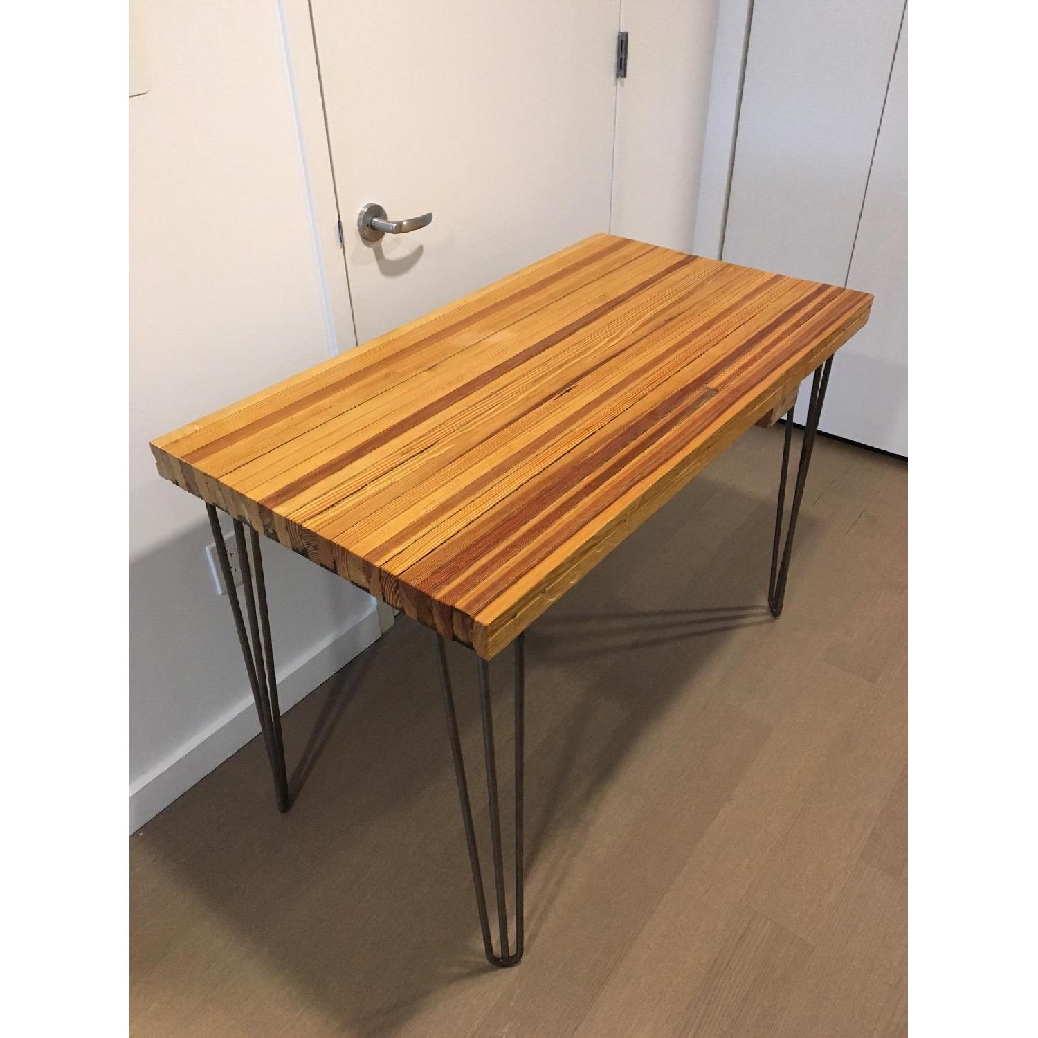 Reclaimed Wood Bowling Lane Table - image-2