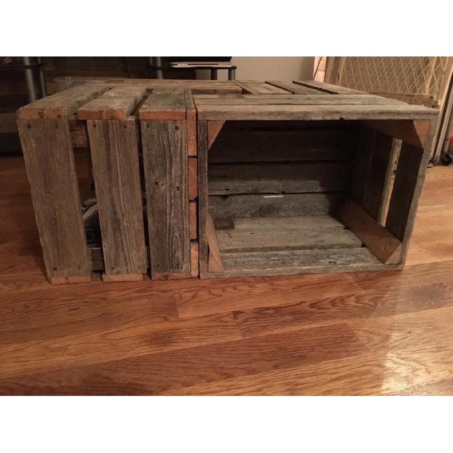 Handmade Wooden Crate Coffee Table - image-3