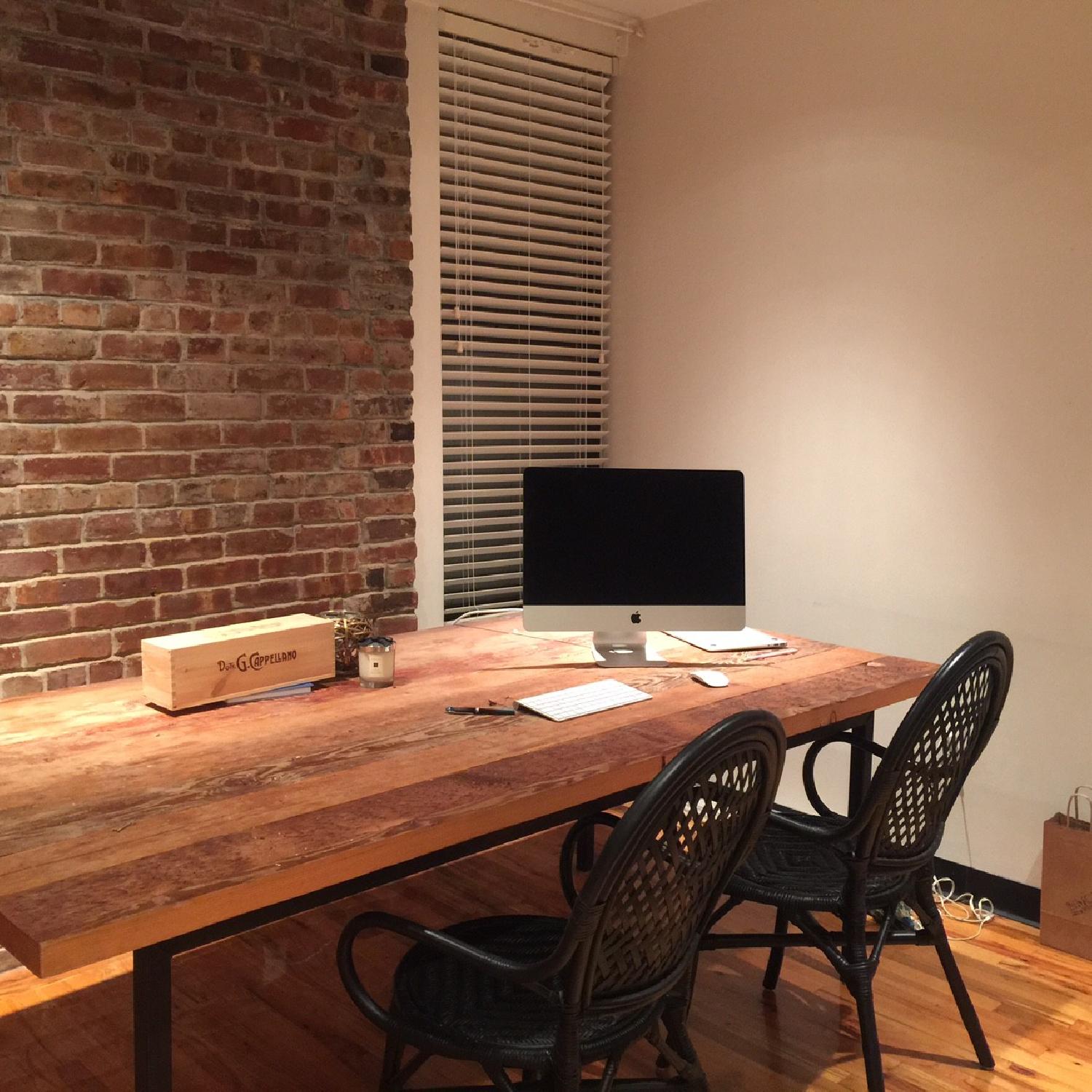 ABC Carpet and Home Industrial Wood Table - image-1