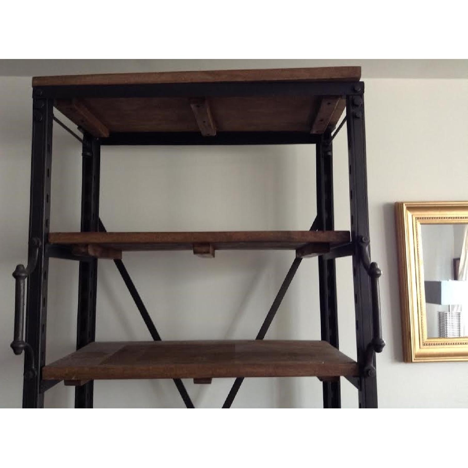 Restoration Hardware French Library Shelves/Bookcases Pair AptDeco