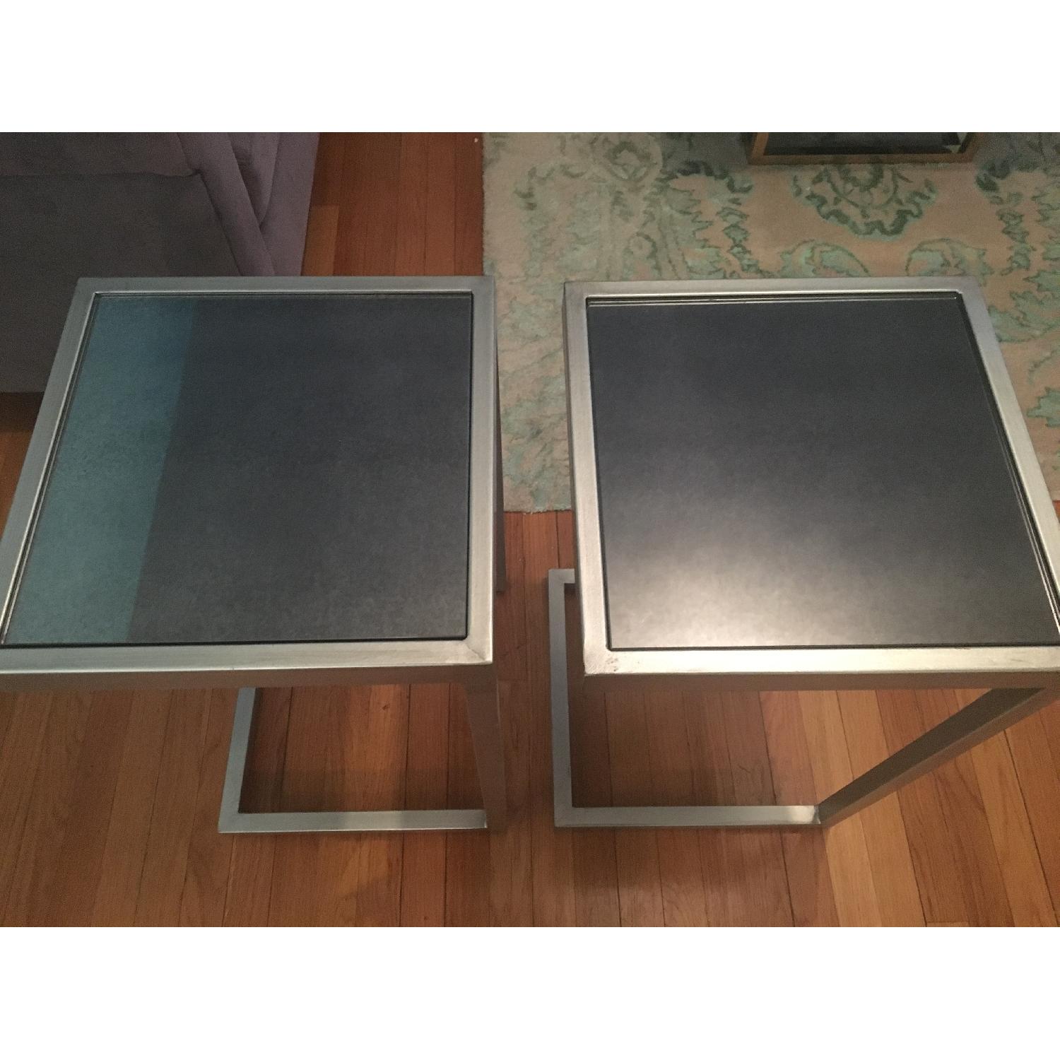 Pier 1 Mirrored Side Tables - Pair - image-3