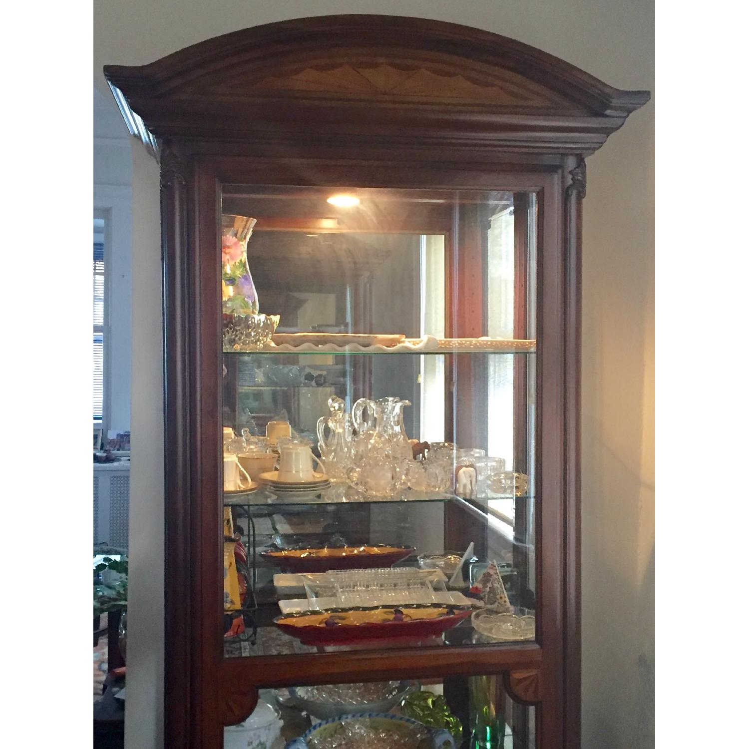 Ashley's Cherry Curio Cabinet - image-1