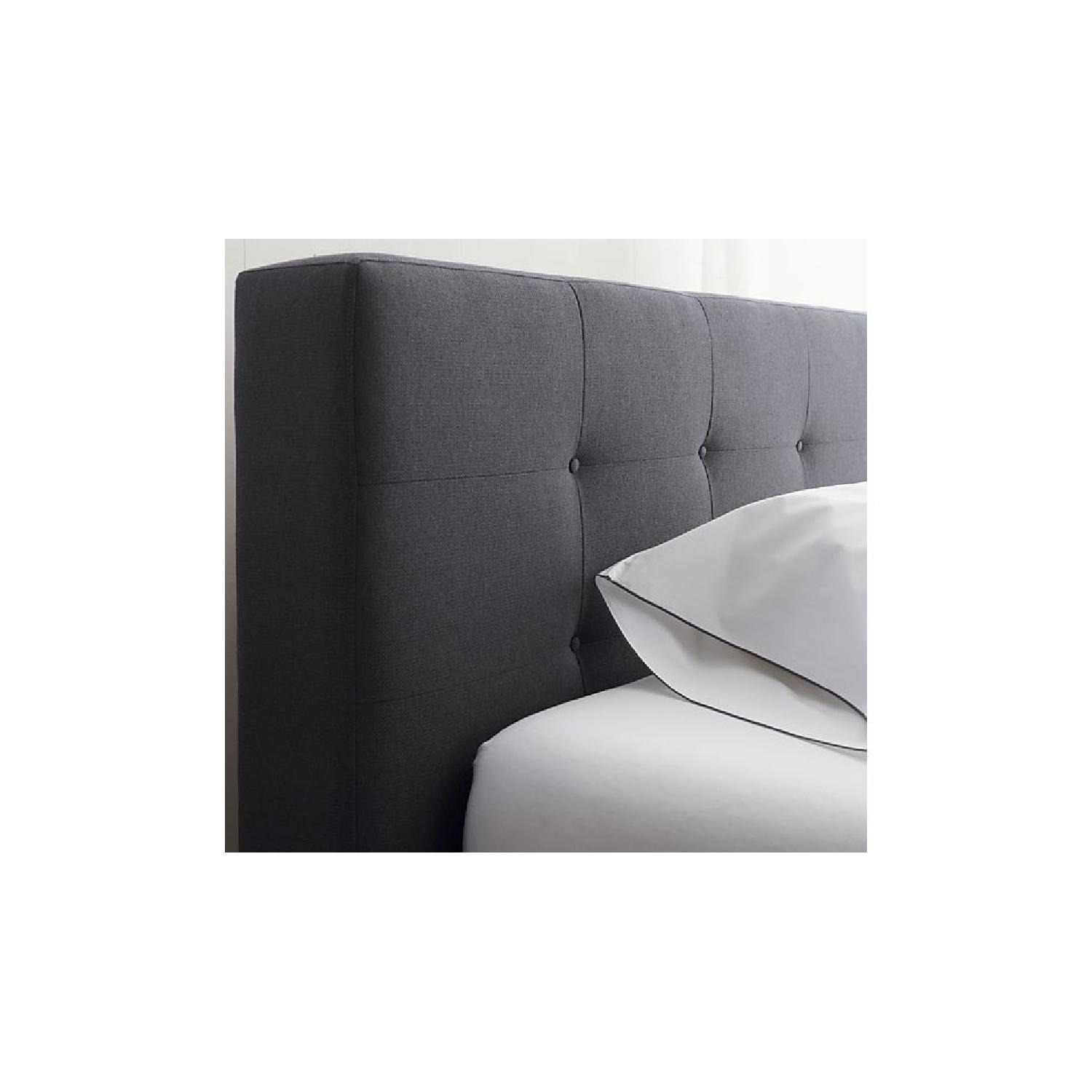 Crate & Barrel Tate Upholstered Queen Bed - image-5