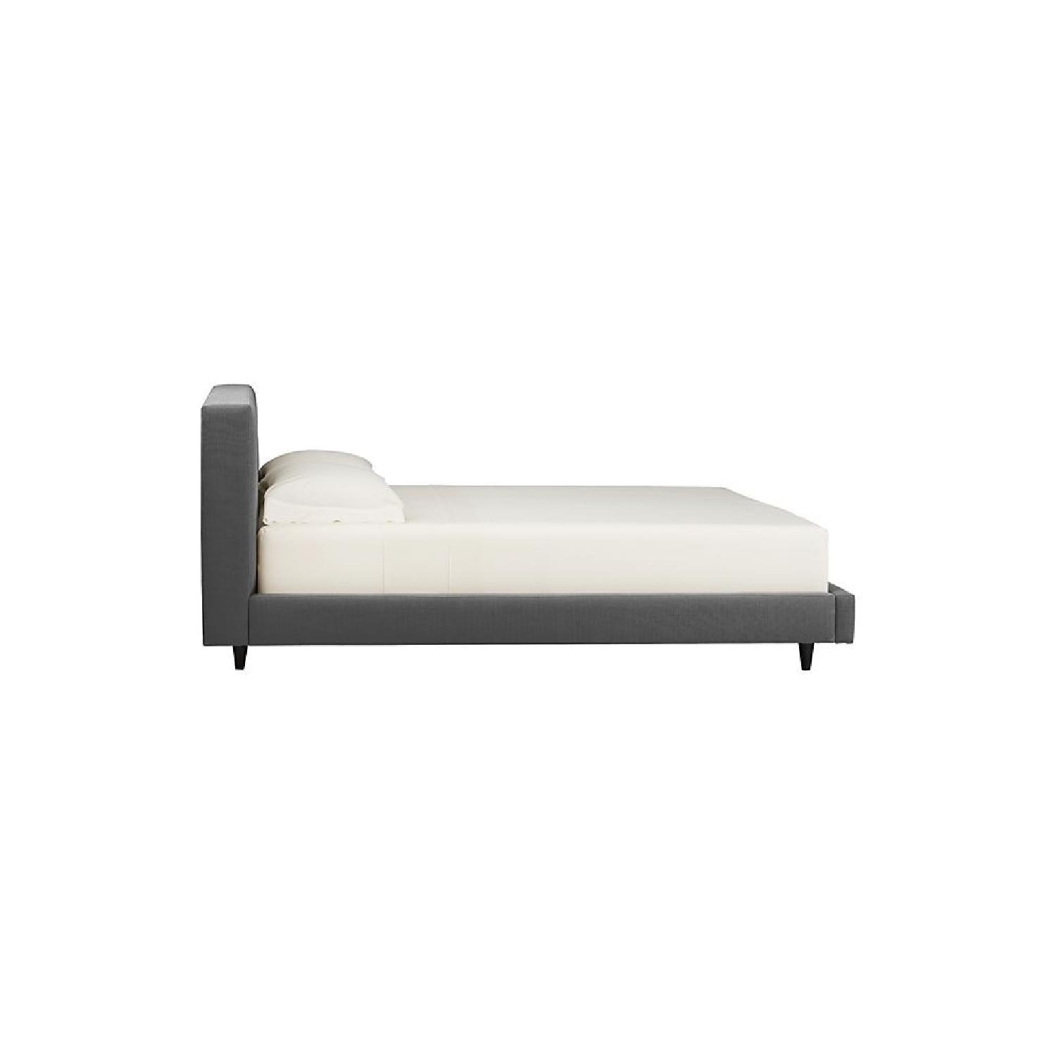Crate & Barrel Tate Upholstered Queen Bed - image-6