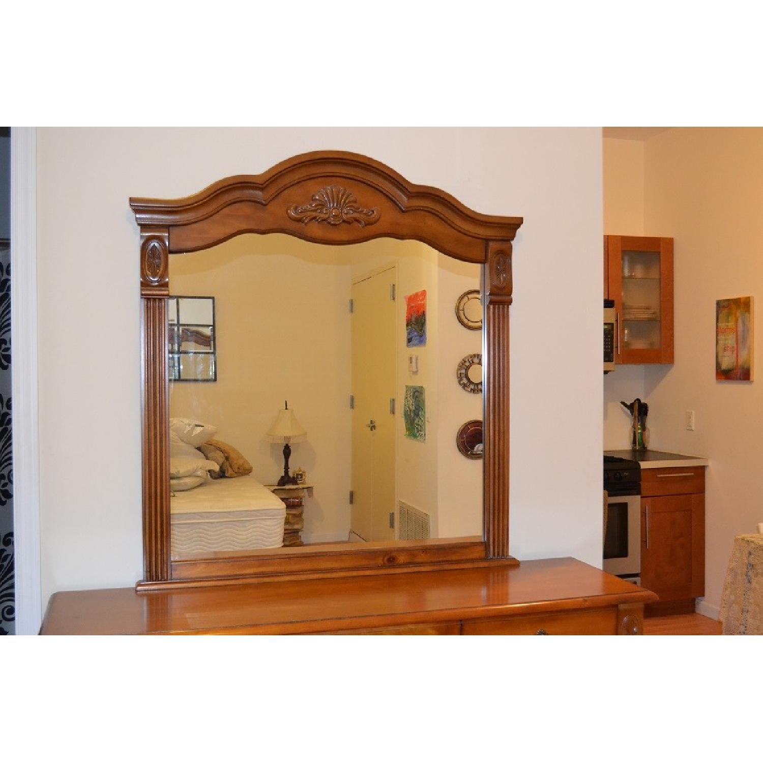 Greystone Antique Style 7-Drawer Dresser w/ Mirror - image-5