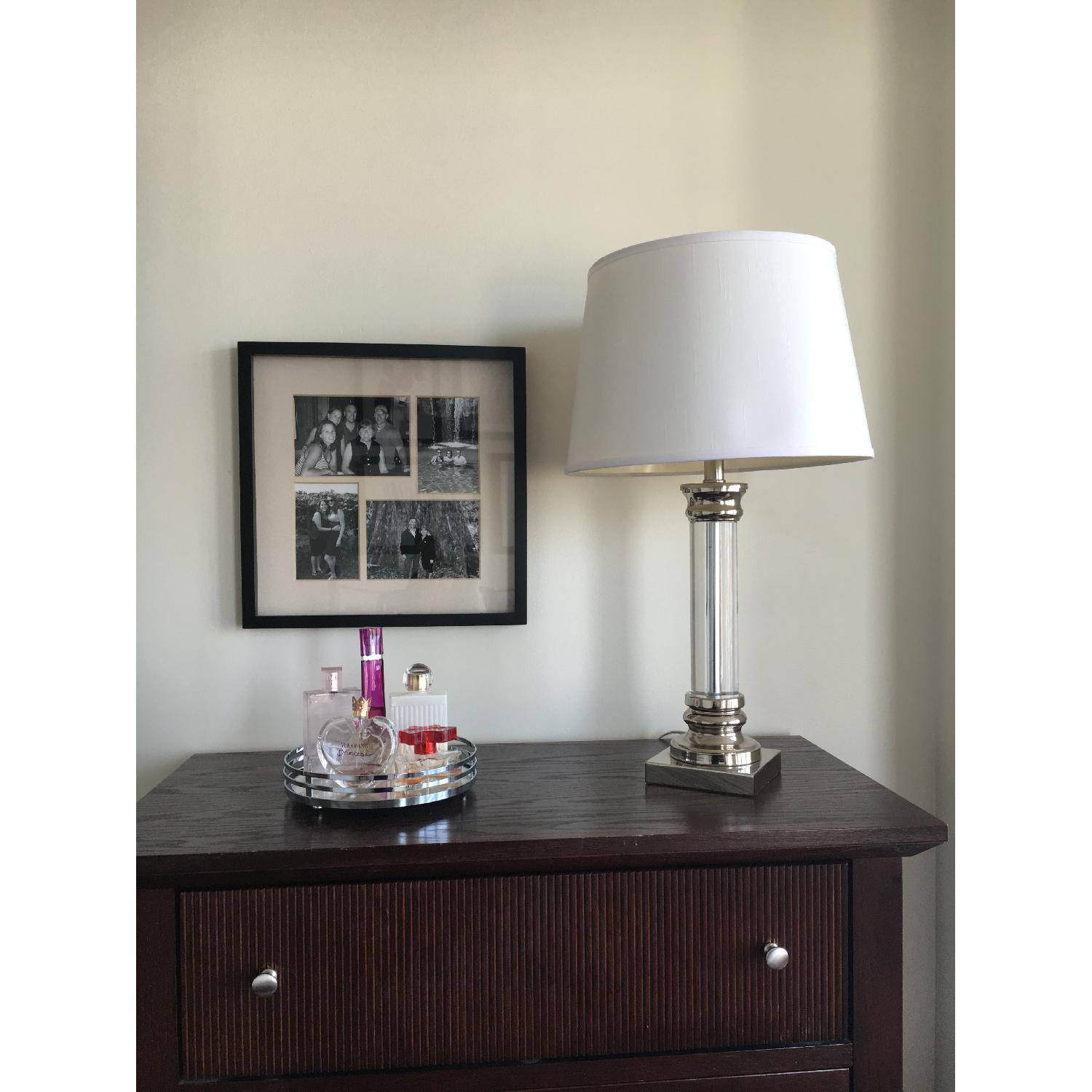 Clear Column Table Lamps - Pair - image-3