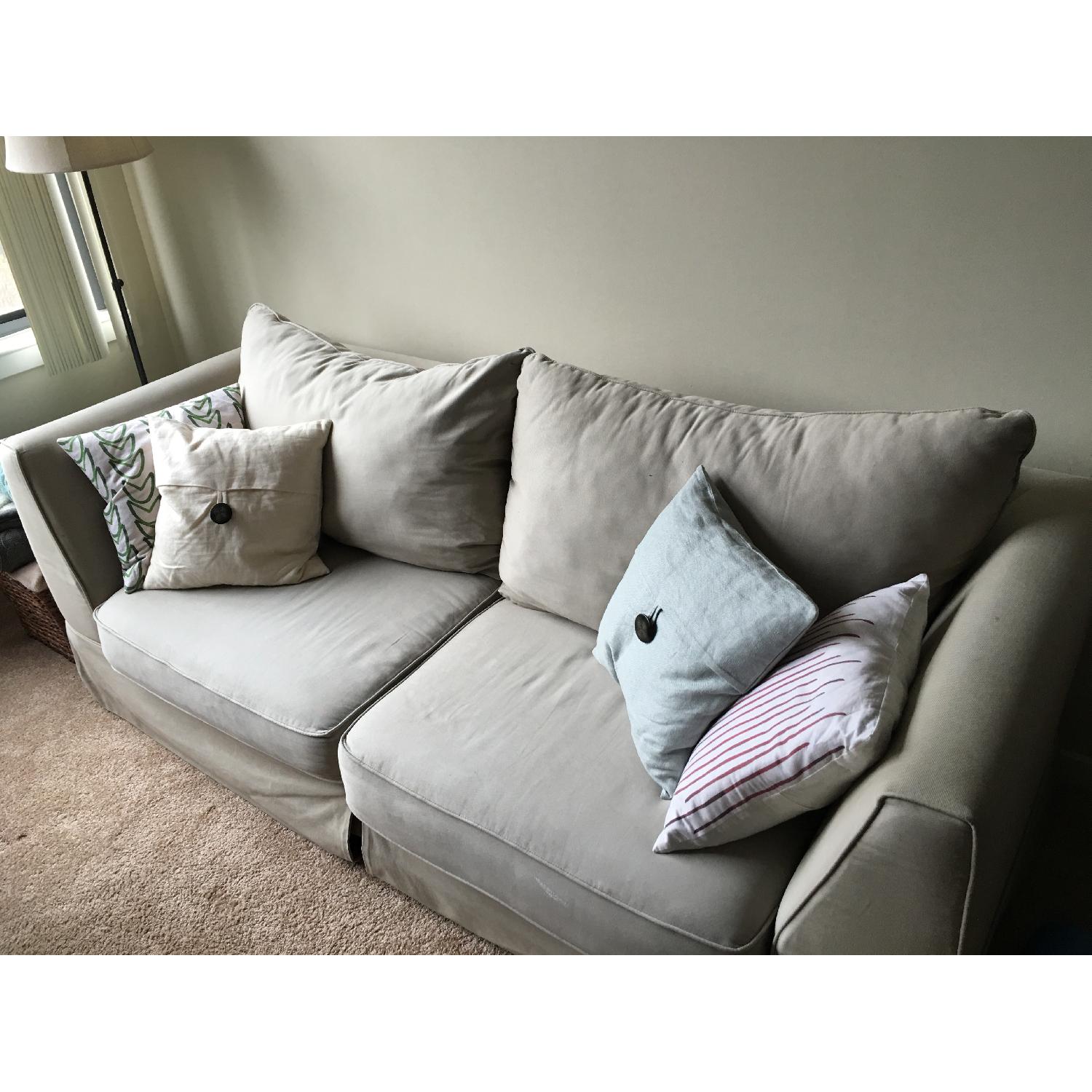 Beige Fabric Couch - image-2