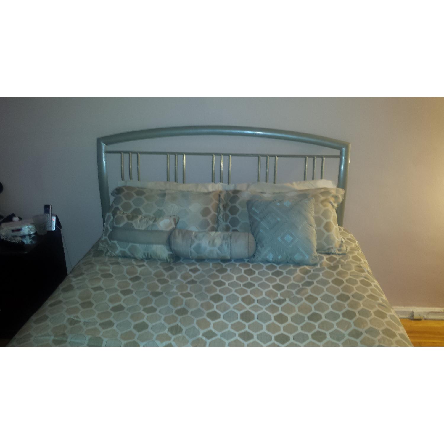 Queen Size Bed Frame w/ Head/Footboard - image-1