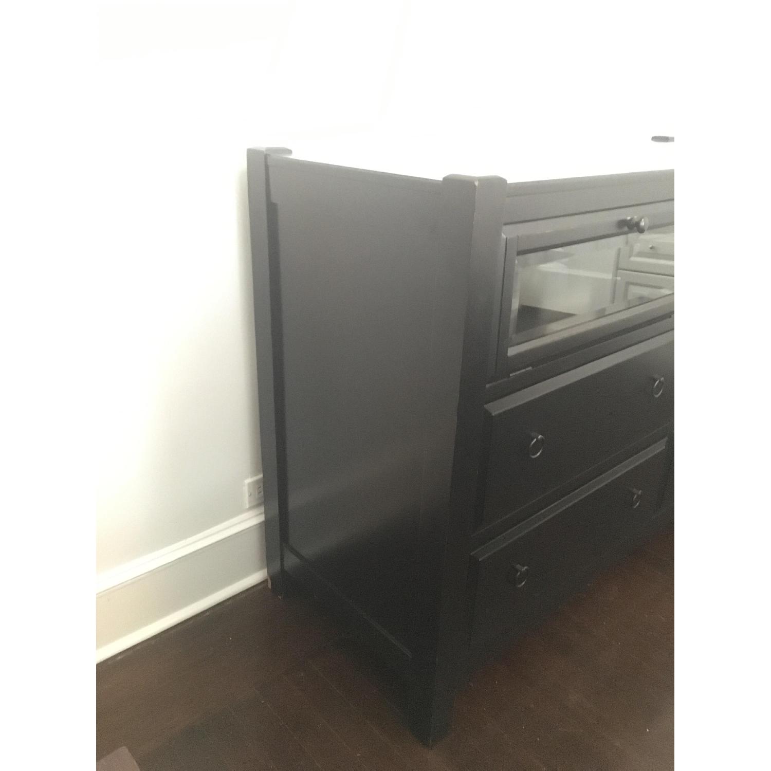 Double Dresser w/ Media Shelves AptDeco