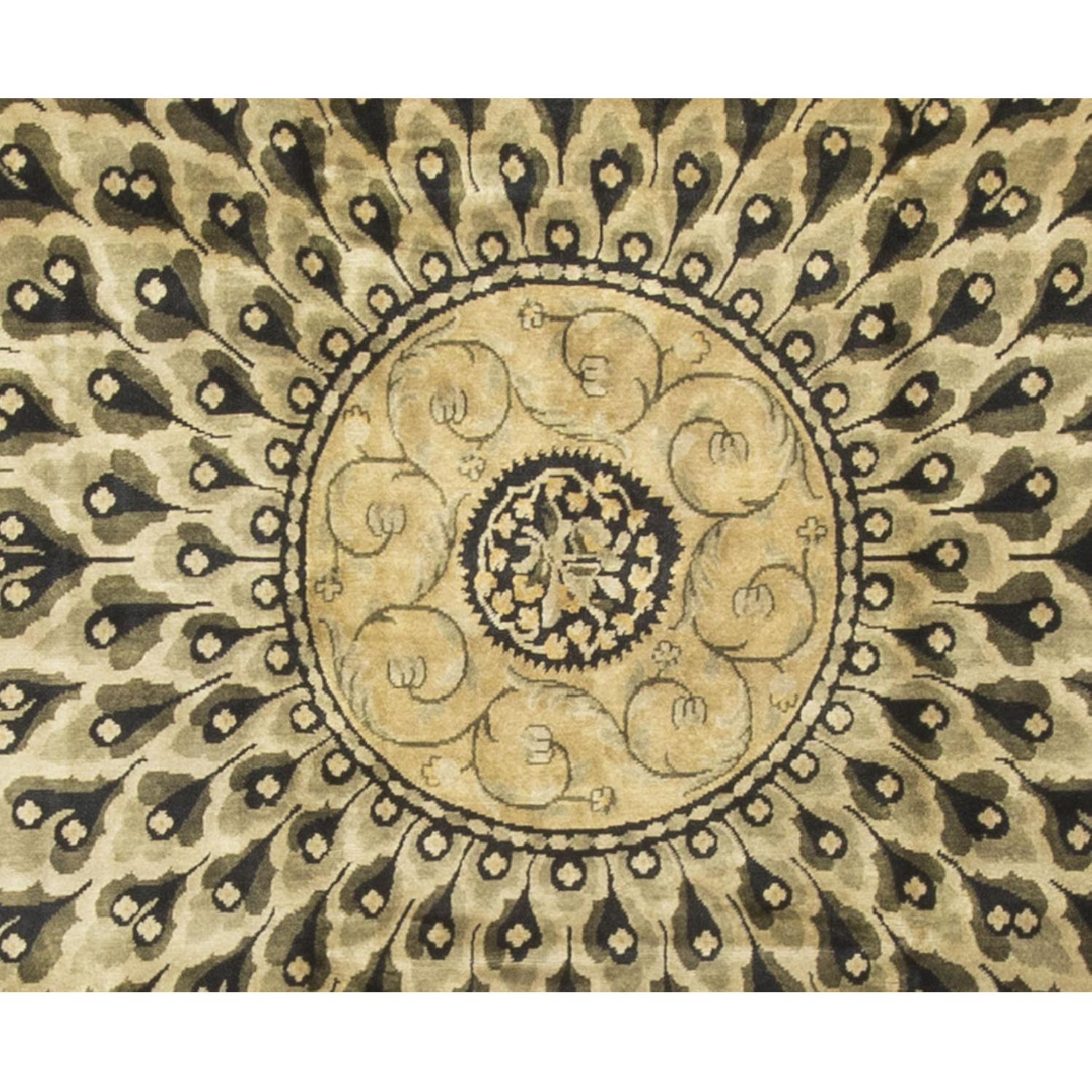 Modern Contemporary Hand Knotted Wool Rug - image-1