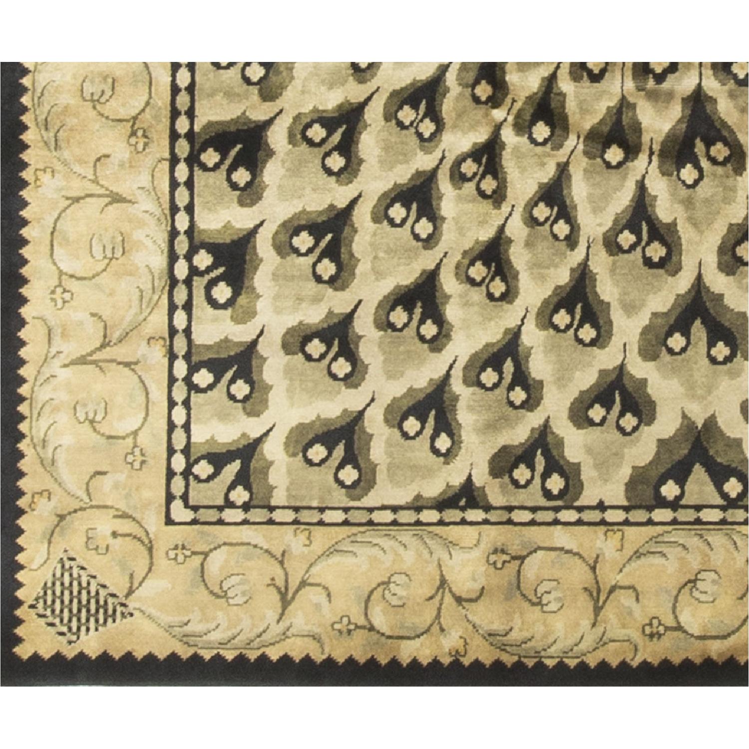 Modern Contemporary Hand Knotted Wool Rug - image-2