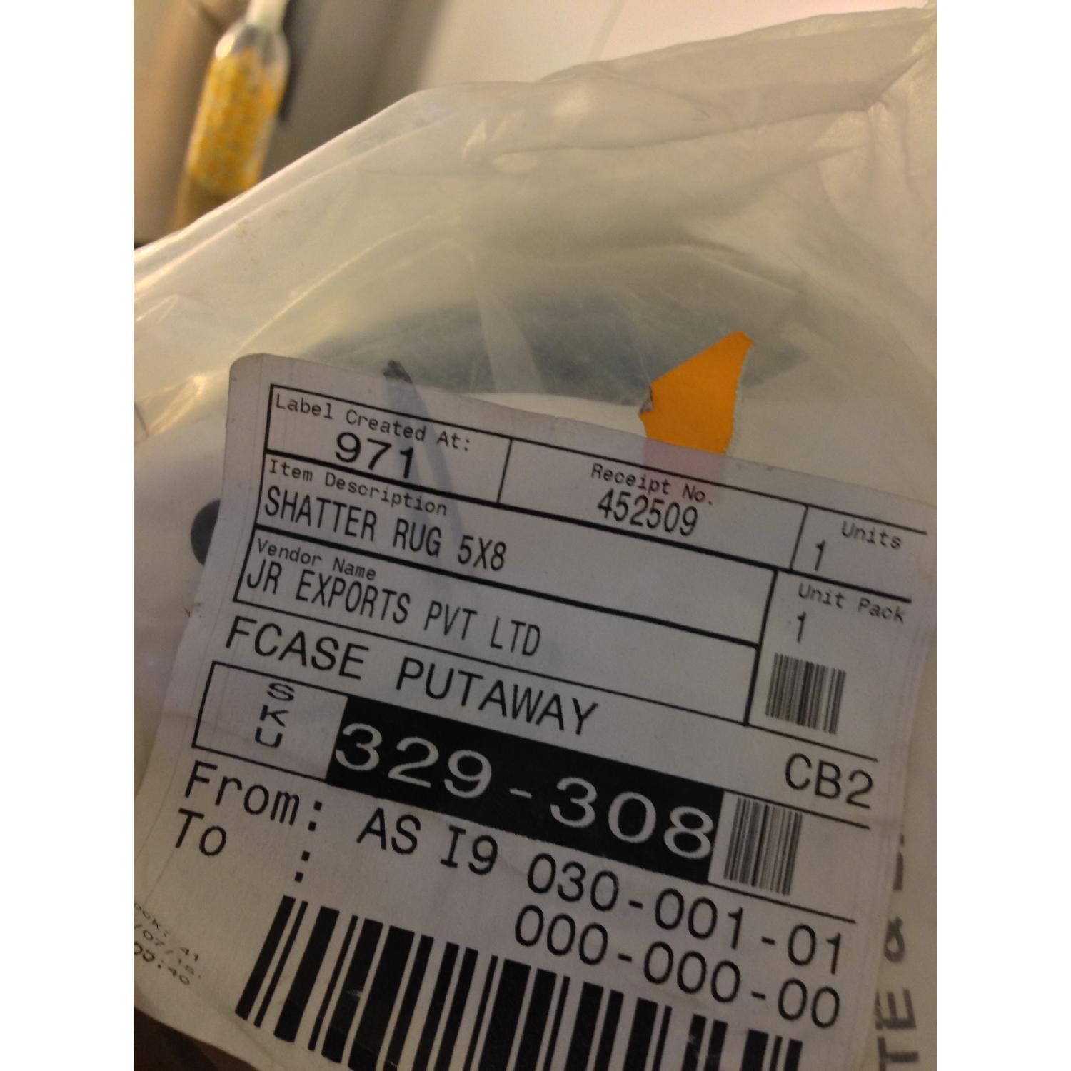 CB2 Grey Shatter Rug - image-4