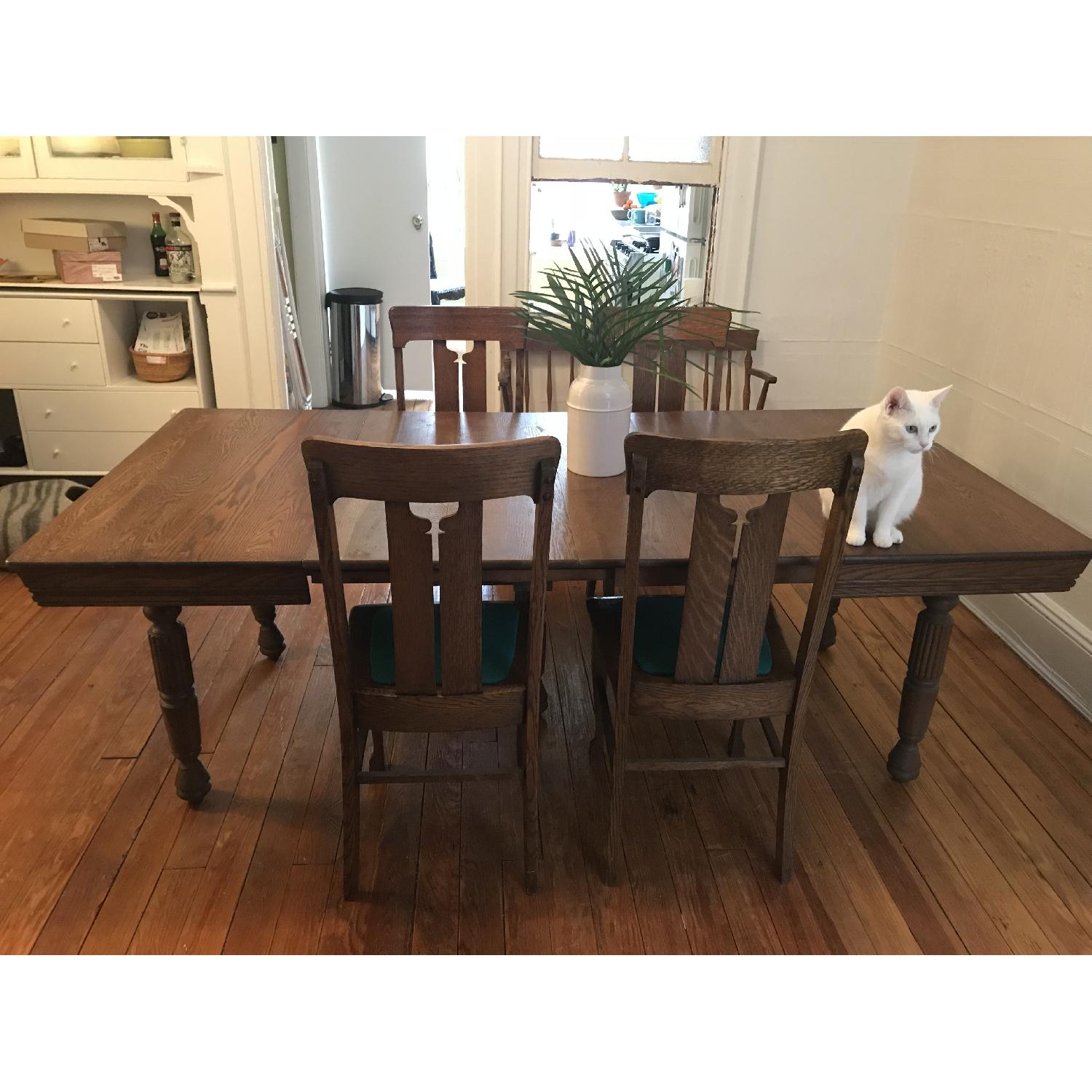 Golden Oak 7-Piece Dining Set - image-2