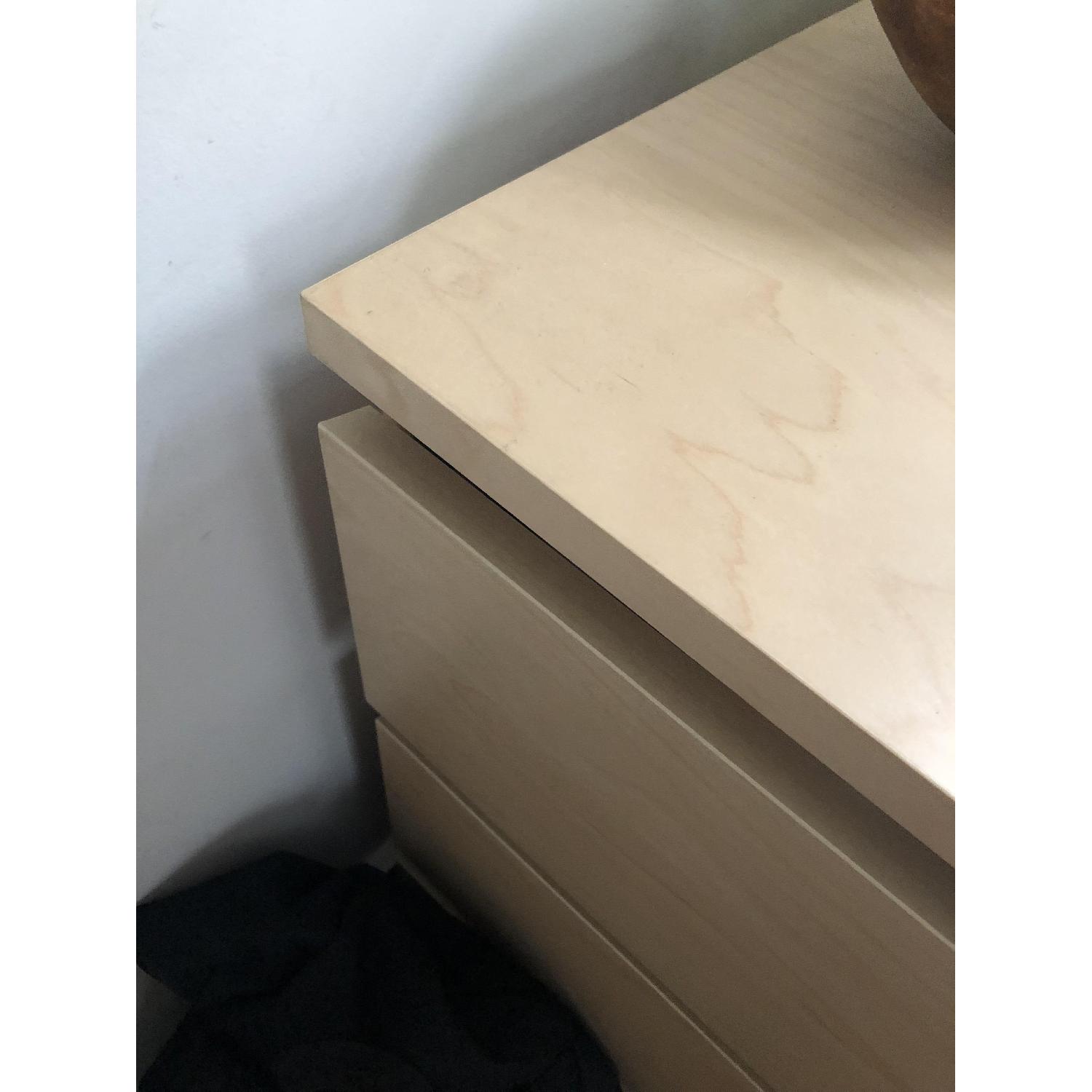 Ikea Malm White Stained Oak 3-Drawer Dresser - image-2