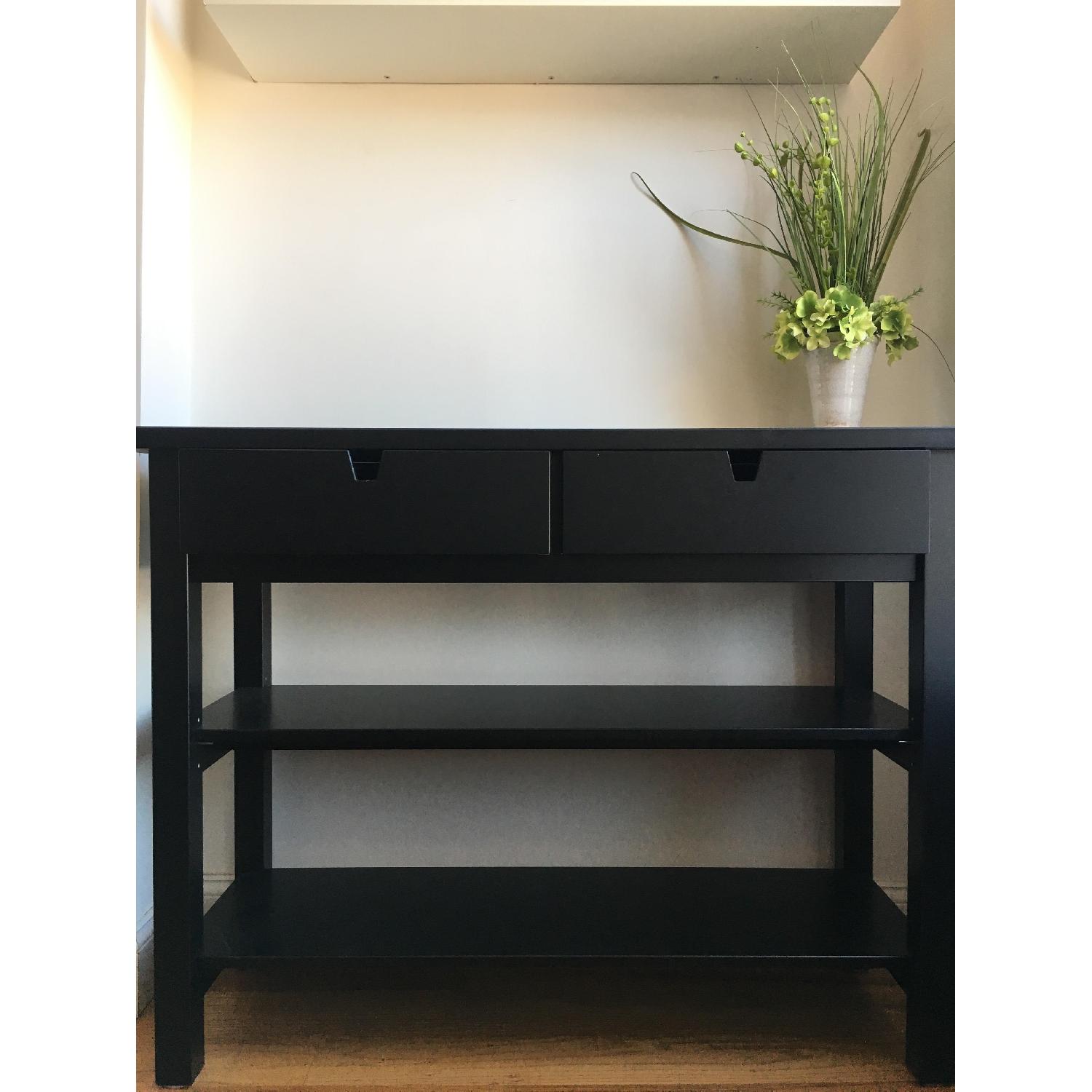 Ikea Norden Black Sideboard AptDeco