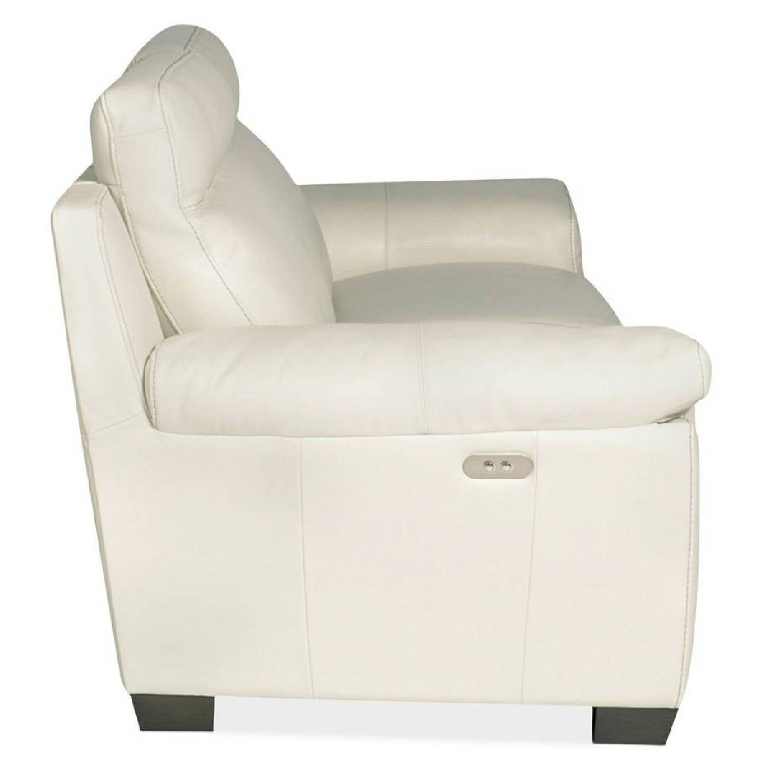 Macy's Leather Recliner Sofa - image-1
