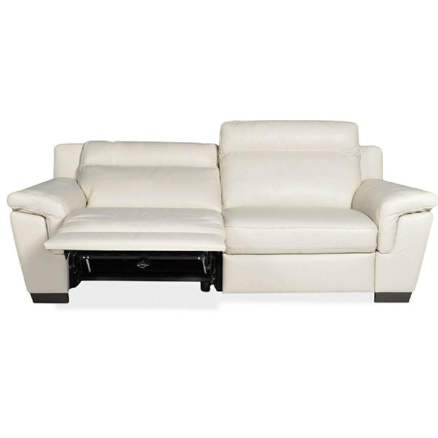 Macy's Leather Recliner Sofa - image-4