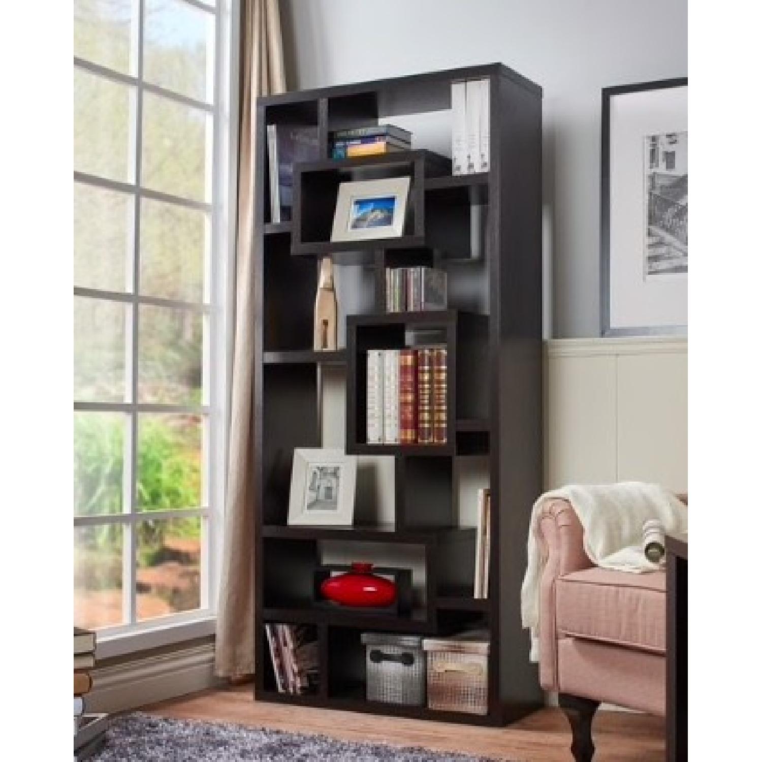 West Elm Asymmetrical Bookshelves - image-1