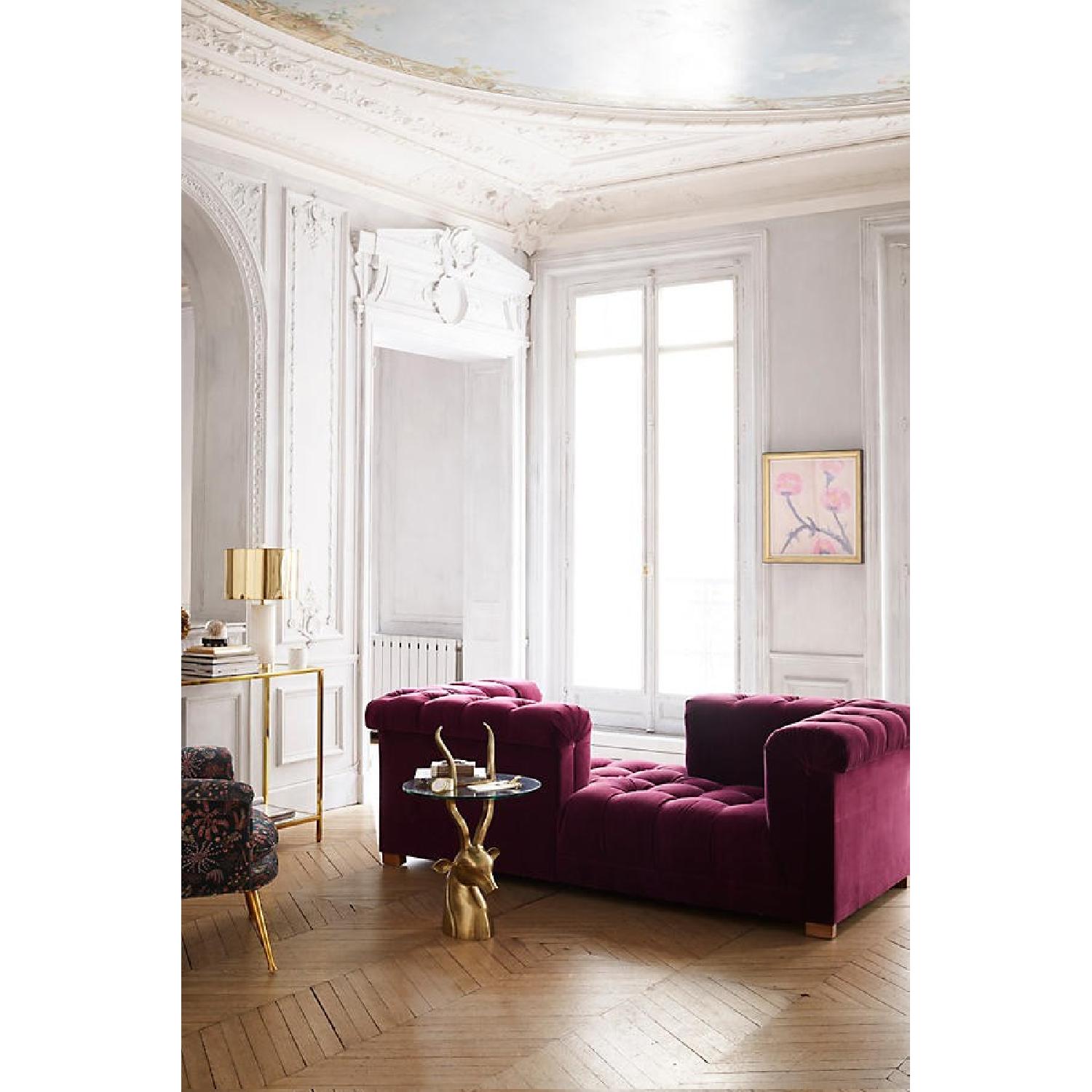 Anthropologie Ibex Brass & Glass Side Table - image-4