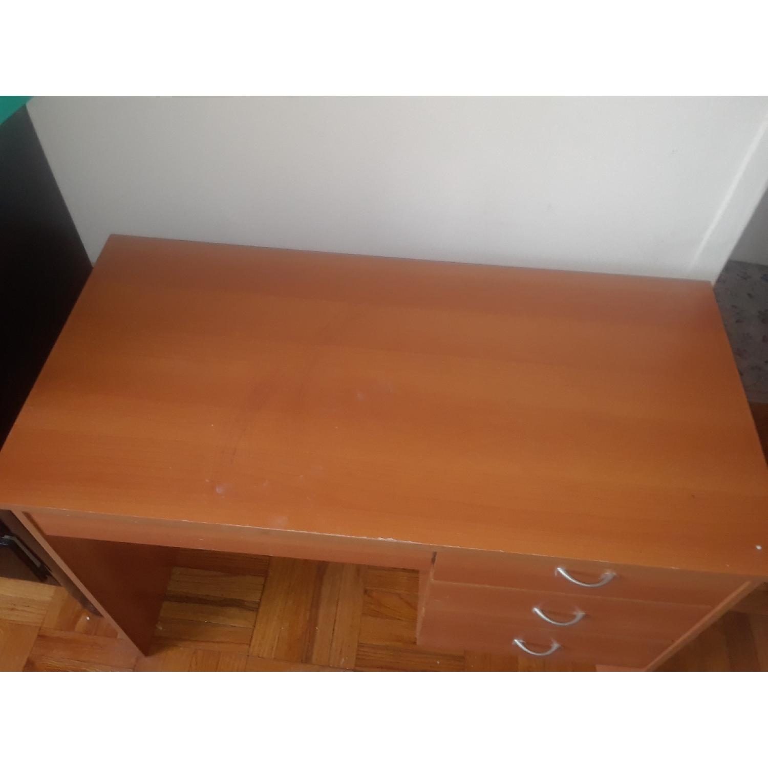 Wooden Student Desk w/ 3 Drawers & Additional Storage - image-2