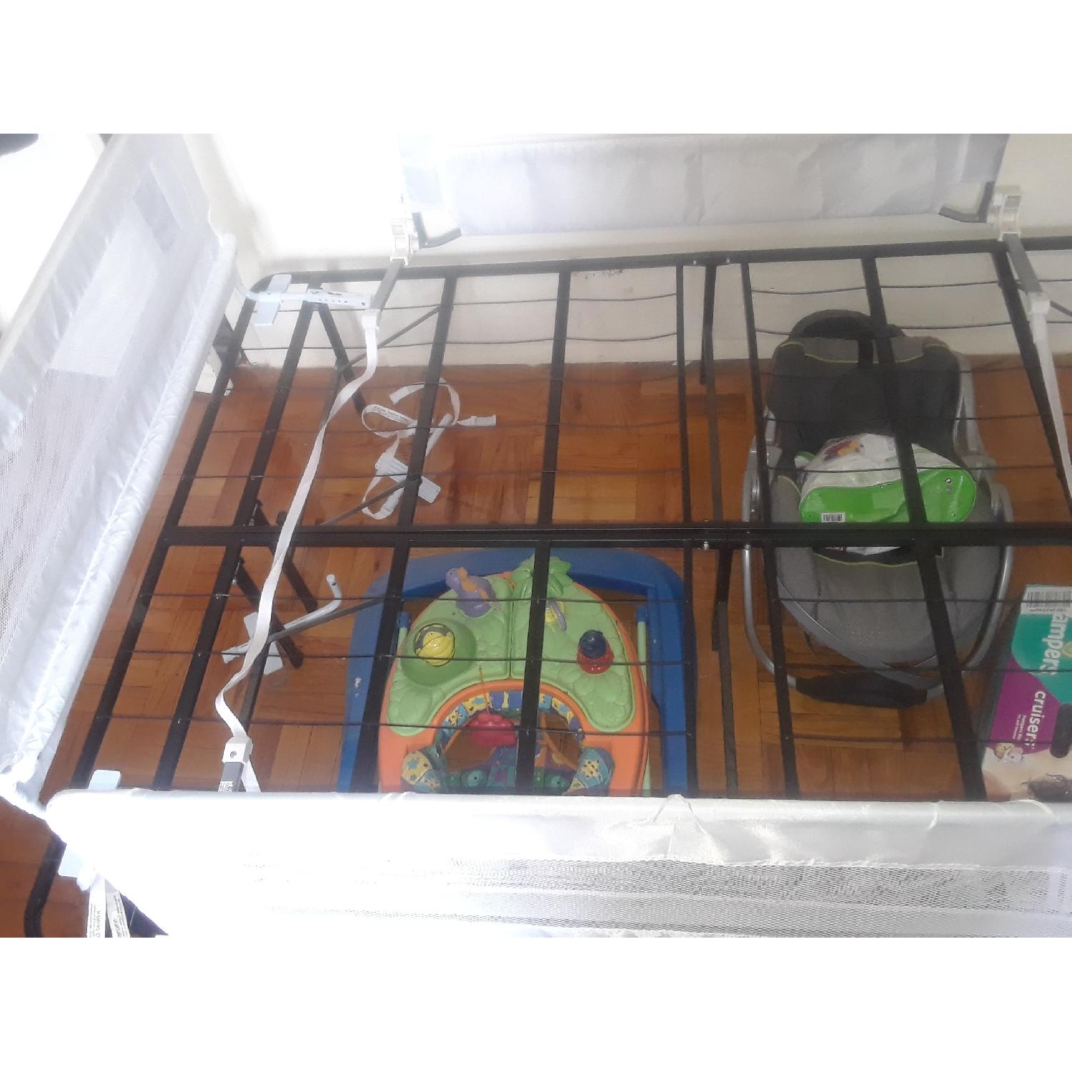Metal Twin Size Bed Frame w/ Bed Rails - image-4