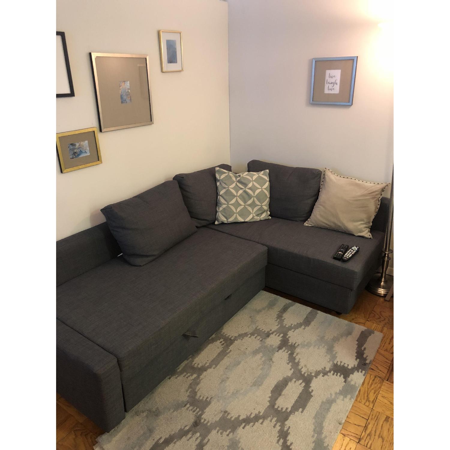 Ikea Friheten Sleeper Sectional Sofa w/ Storage - image-1