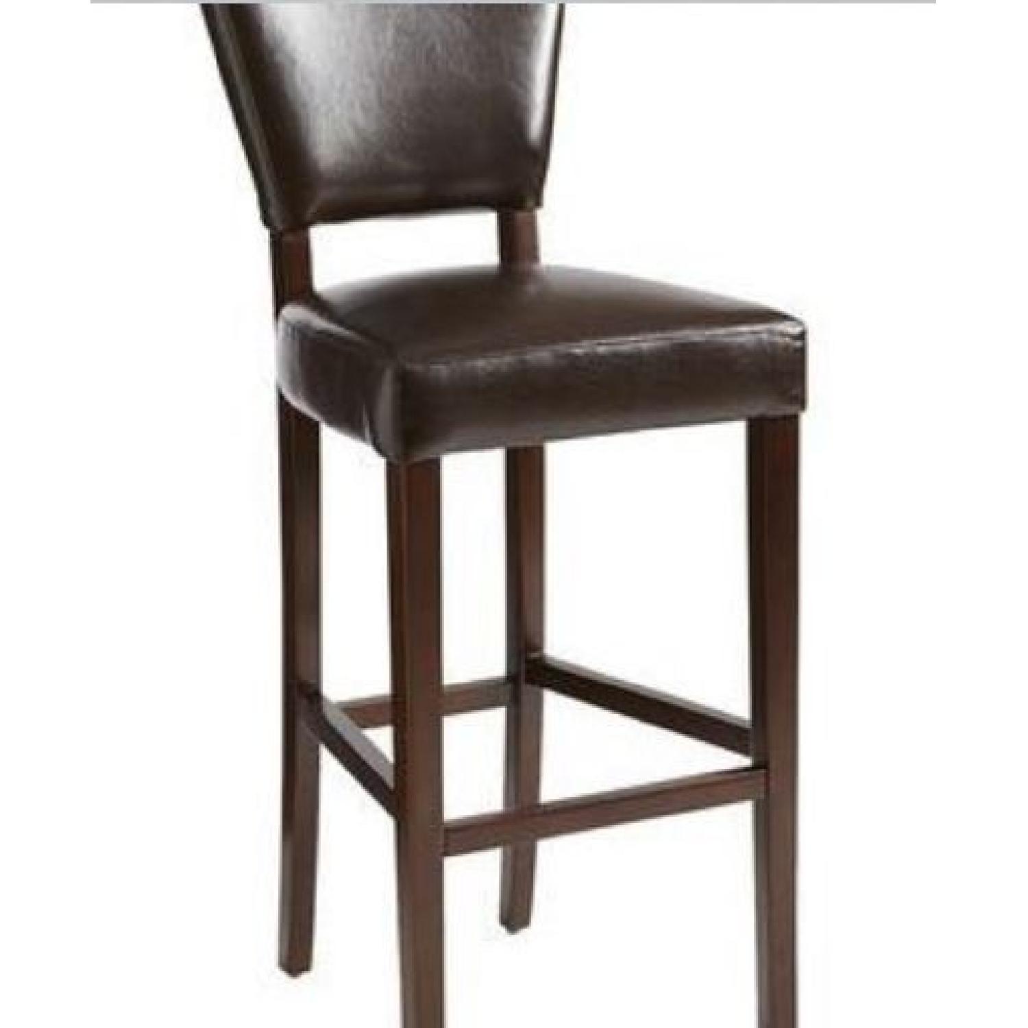 Pier 1 Faux Leather Bar Stool AptDeco