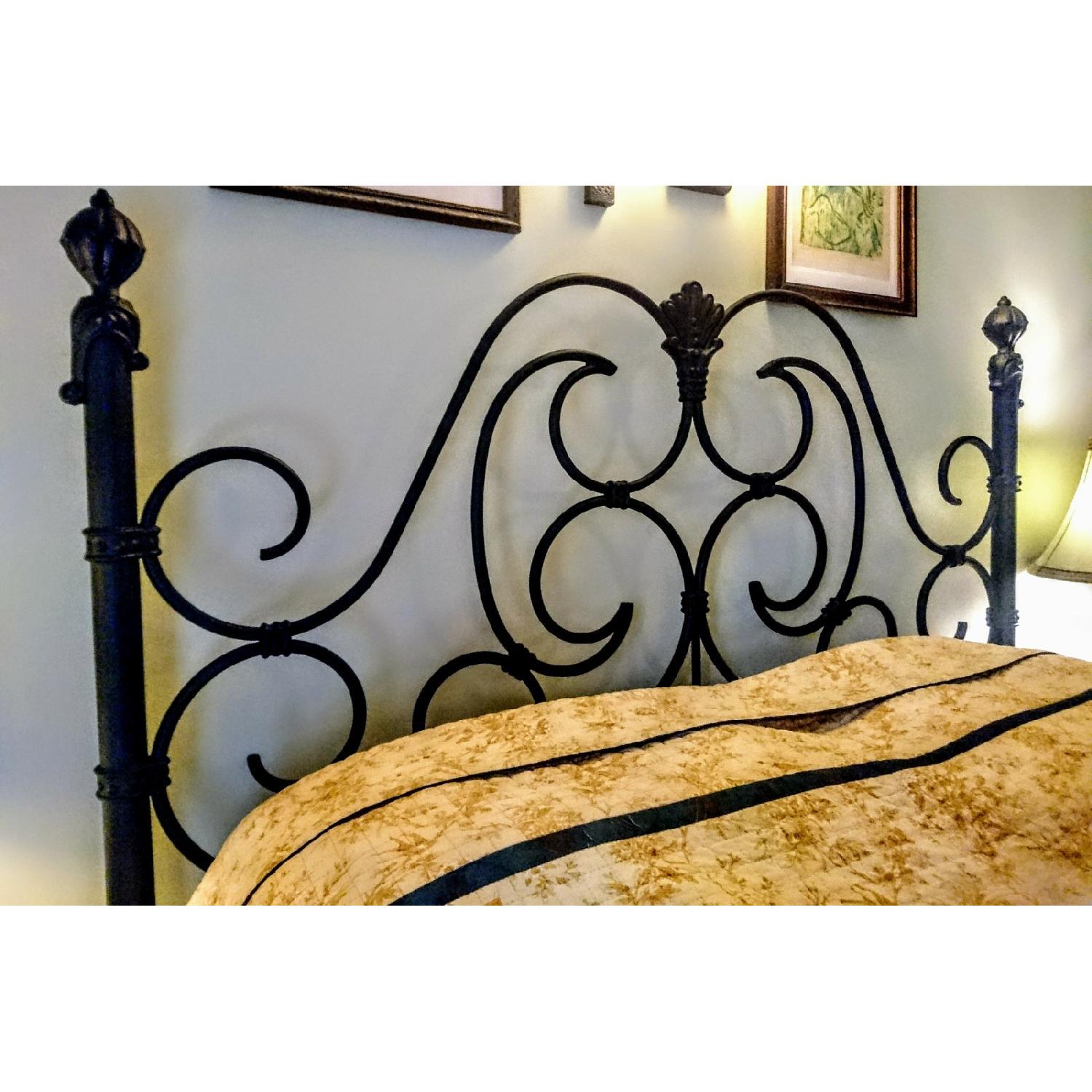 Wesley Allen Aberdeen Iron Bed Frame w/ Headboard - image-4