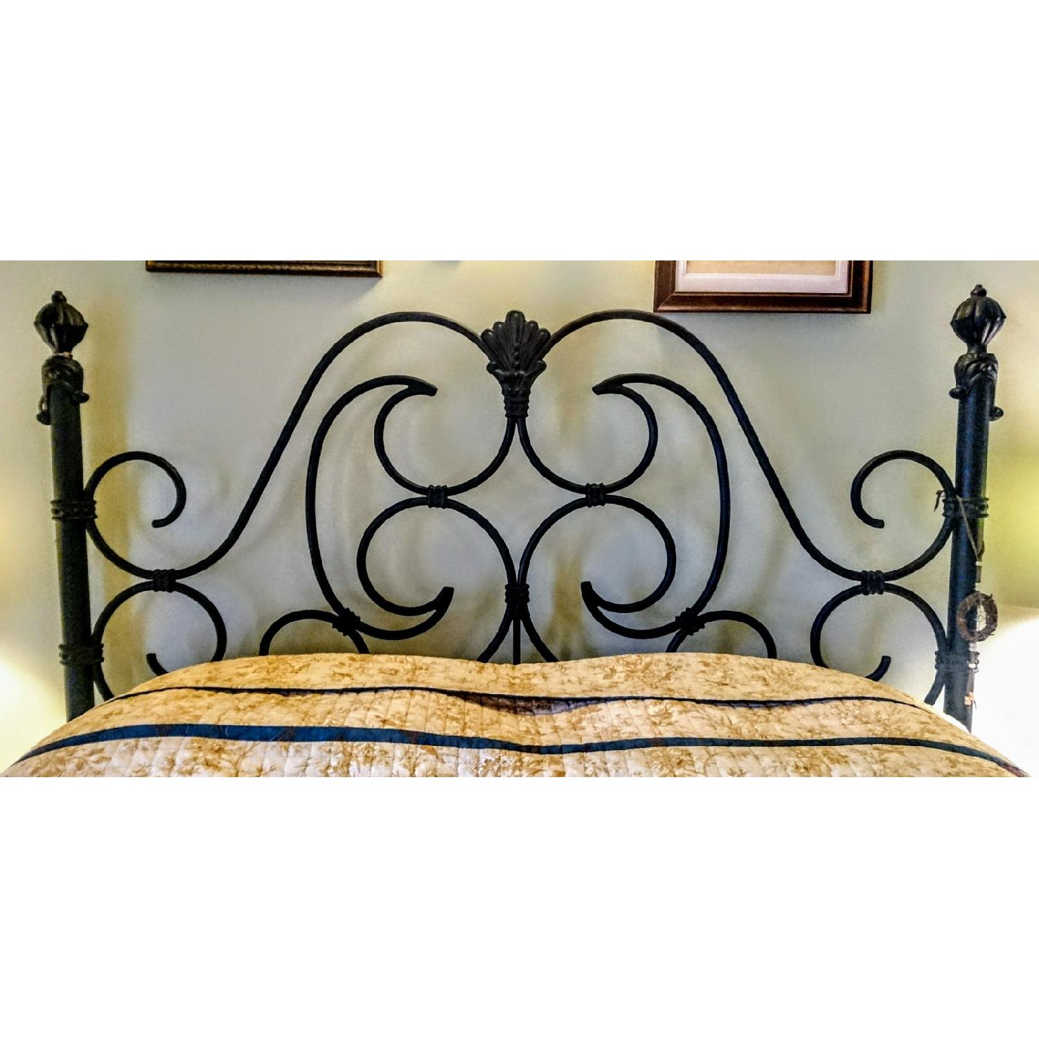 Wesley Allen Aberdeen Iron Bed Frame w/ Headboard - image-6