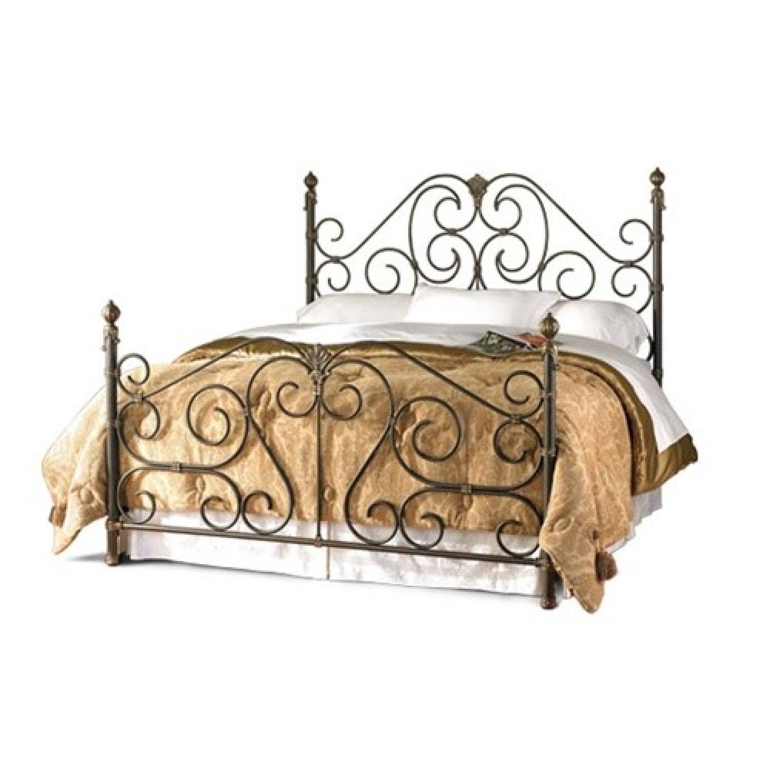 Wesley Allen Aberdeen Iron Bed Frame w/ Headboard - image-0