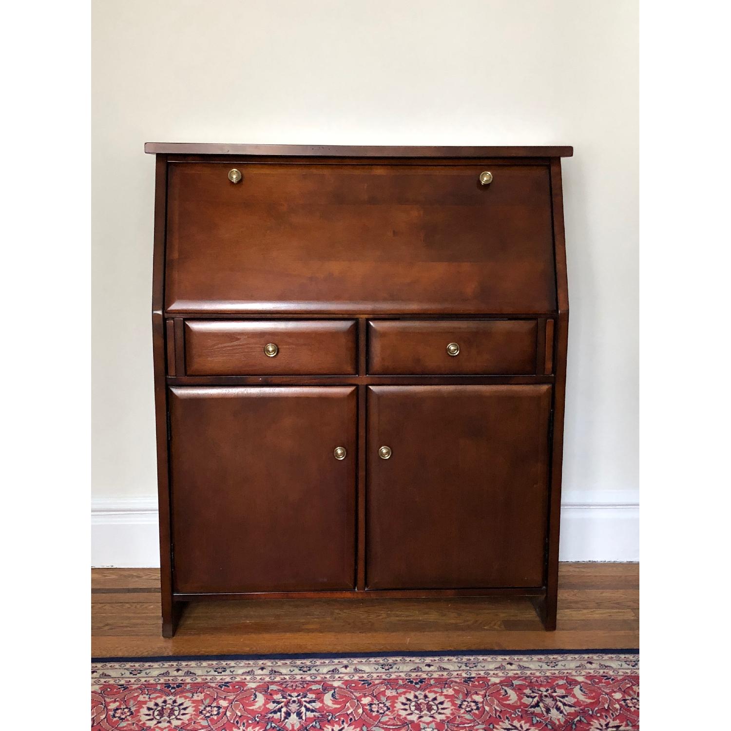 Raymour & Flanigan Jennings Hidden Office Desk Armoire - image-1