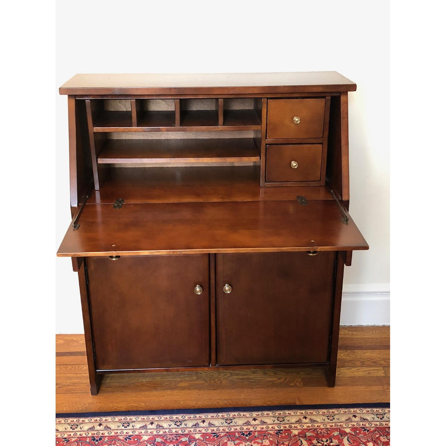 Raymour & Flanigan Jennings Hidden Office Desk Armoire - image-2