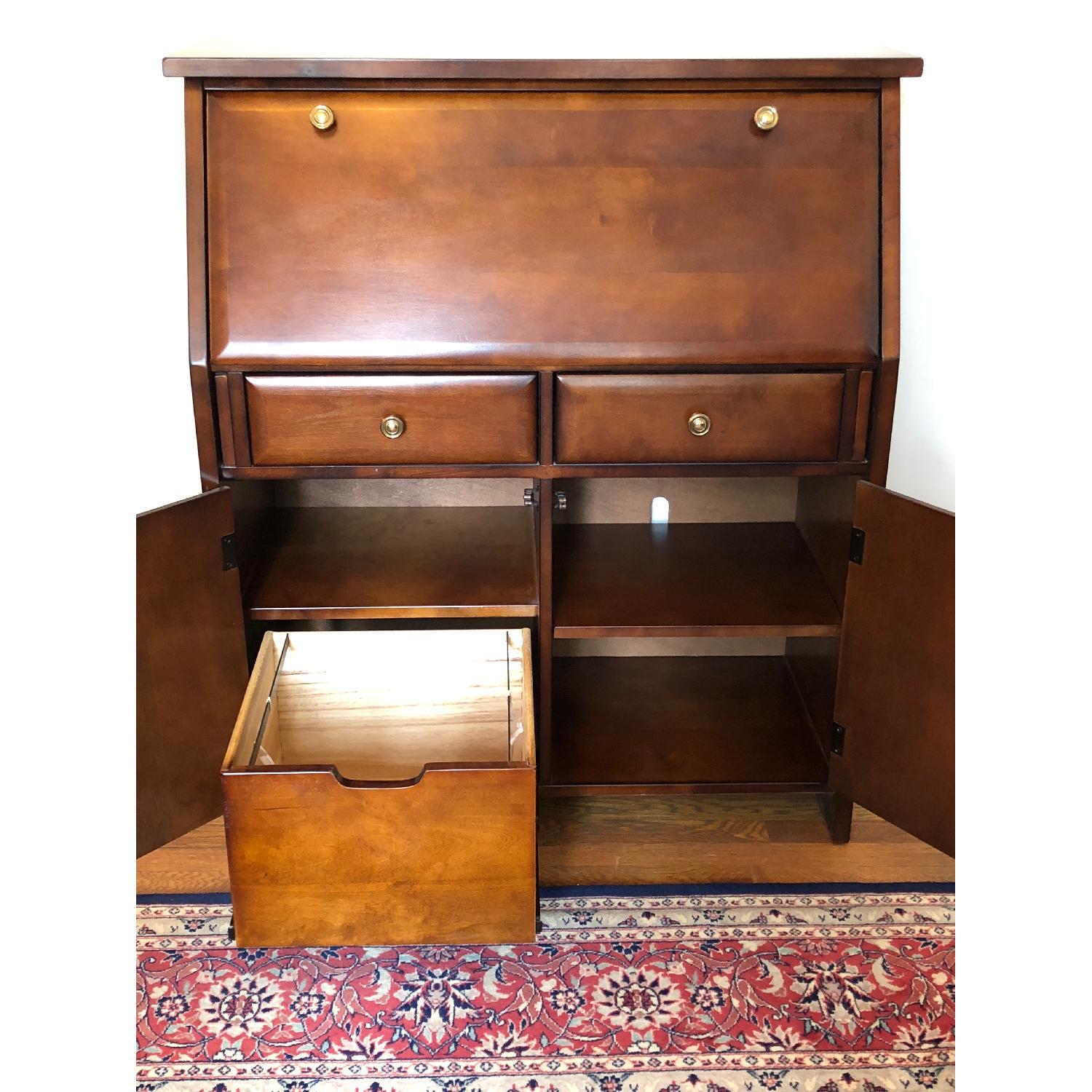 Raymour & Flanigan Jennings Hidden Office Desk Armoire - image-4