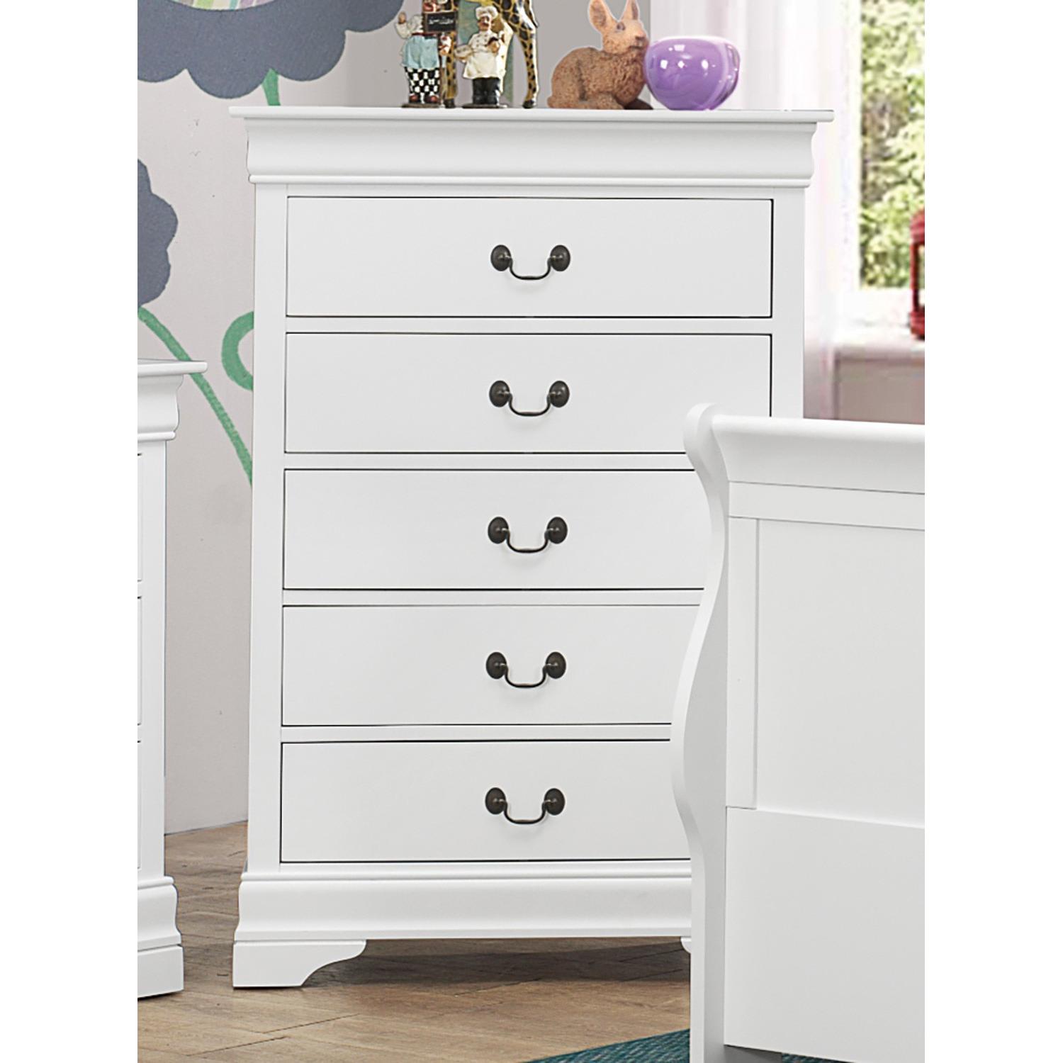 White Color Classic Chest AptDeco