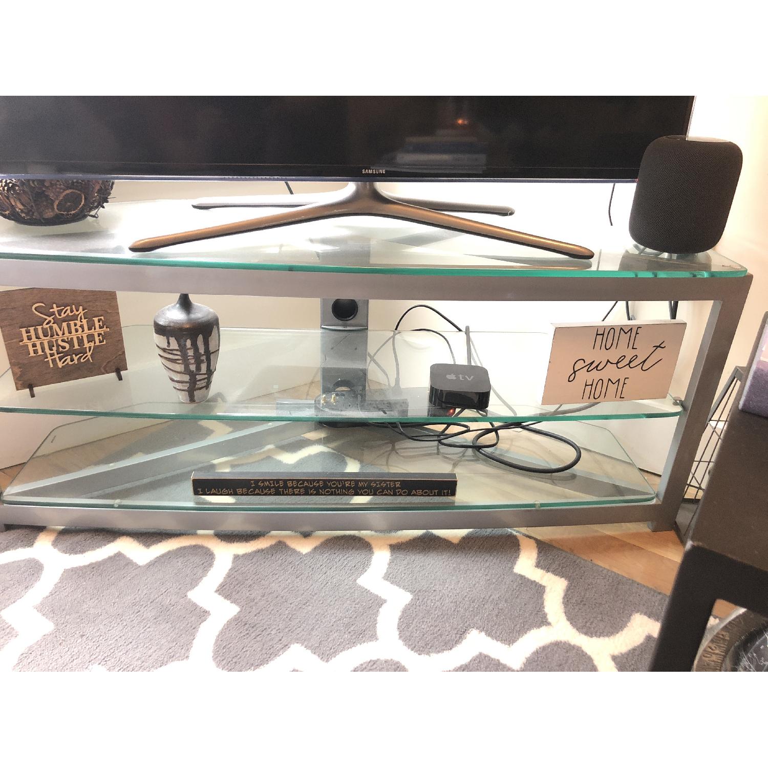 Glass & Metal TV Stand - image-1