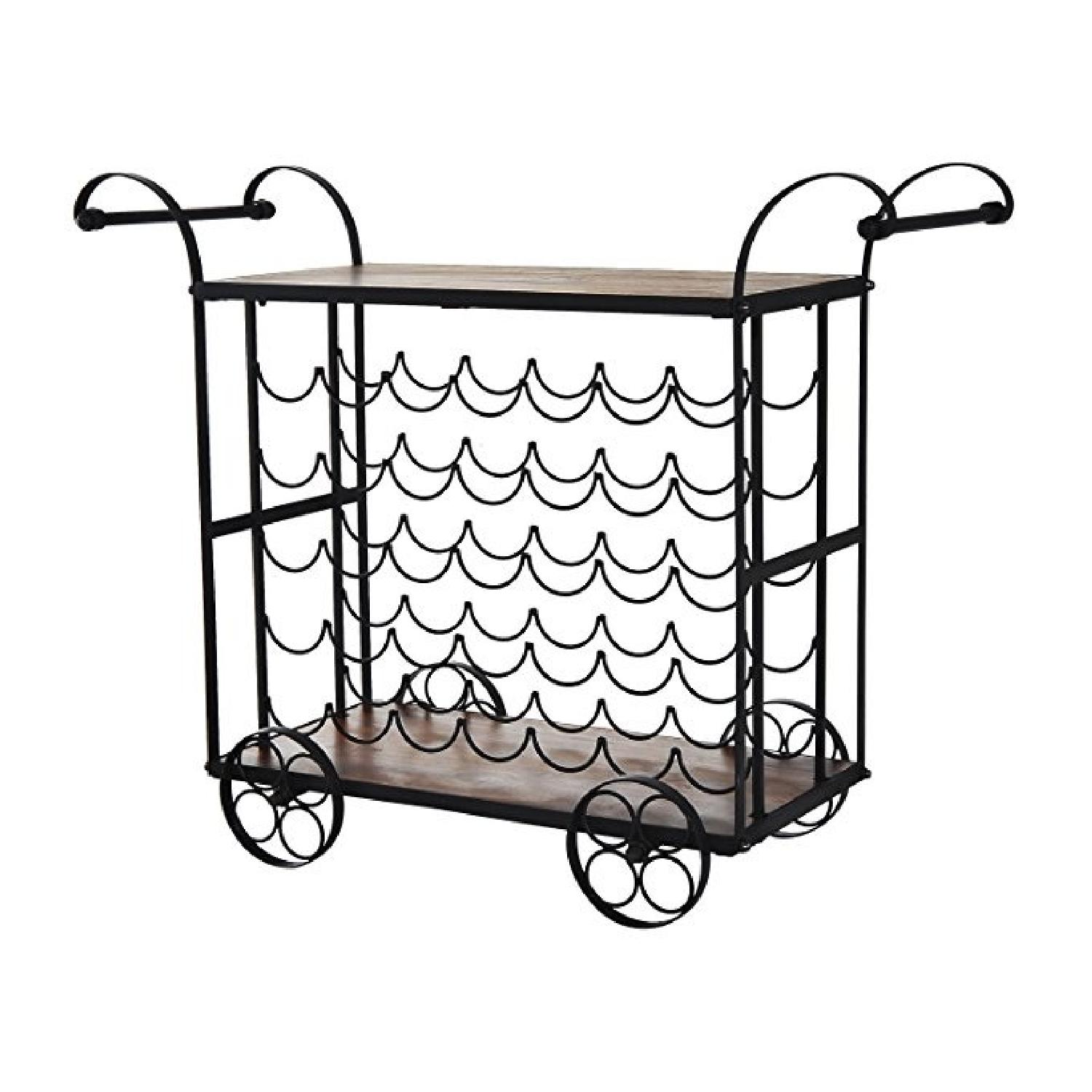 Wheeled Wine Rack/Bar Cart AptDeco