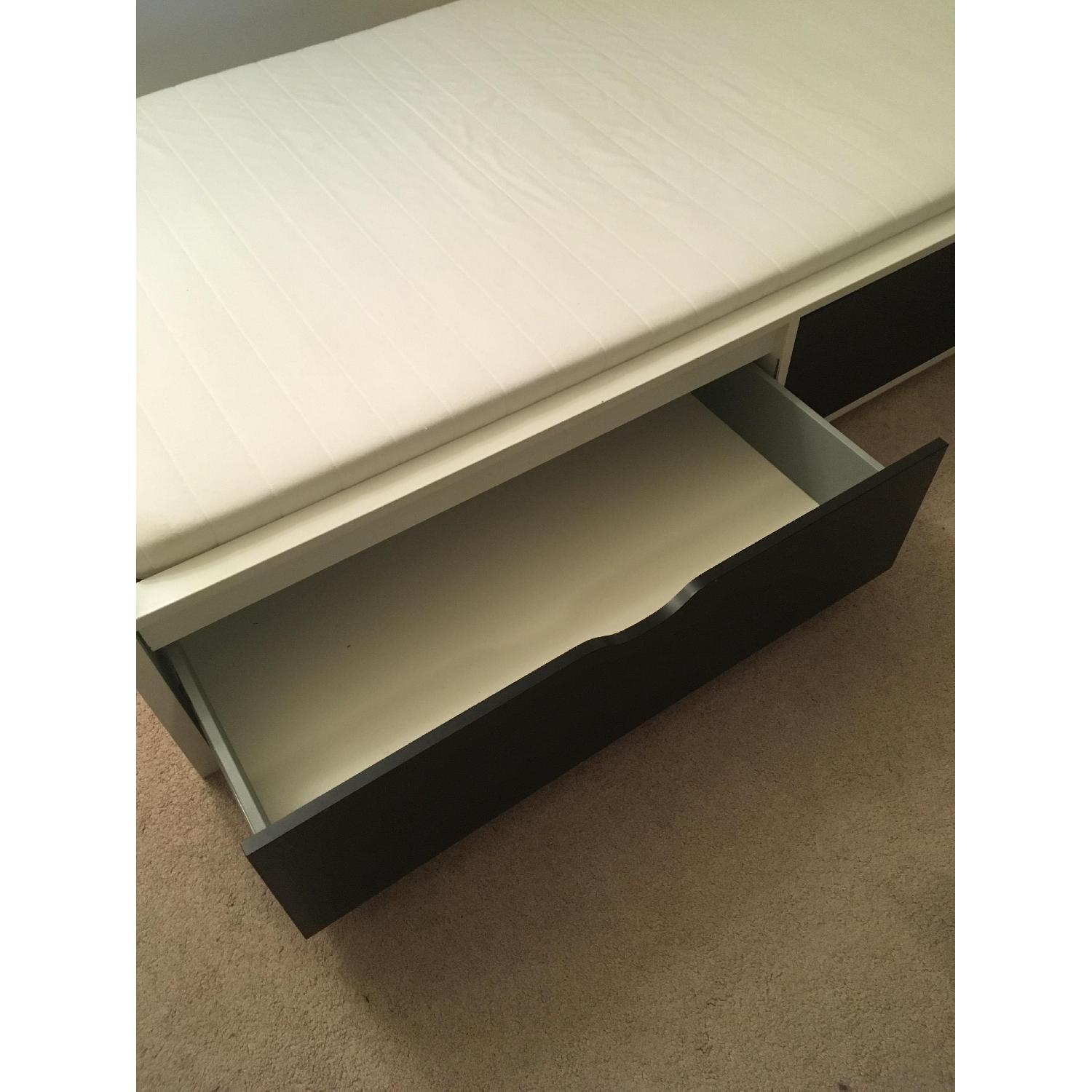 Ikea Flaxa Twin Bed w/ Storage AptDeco