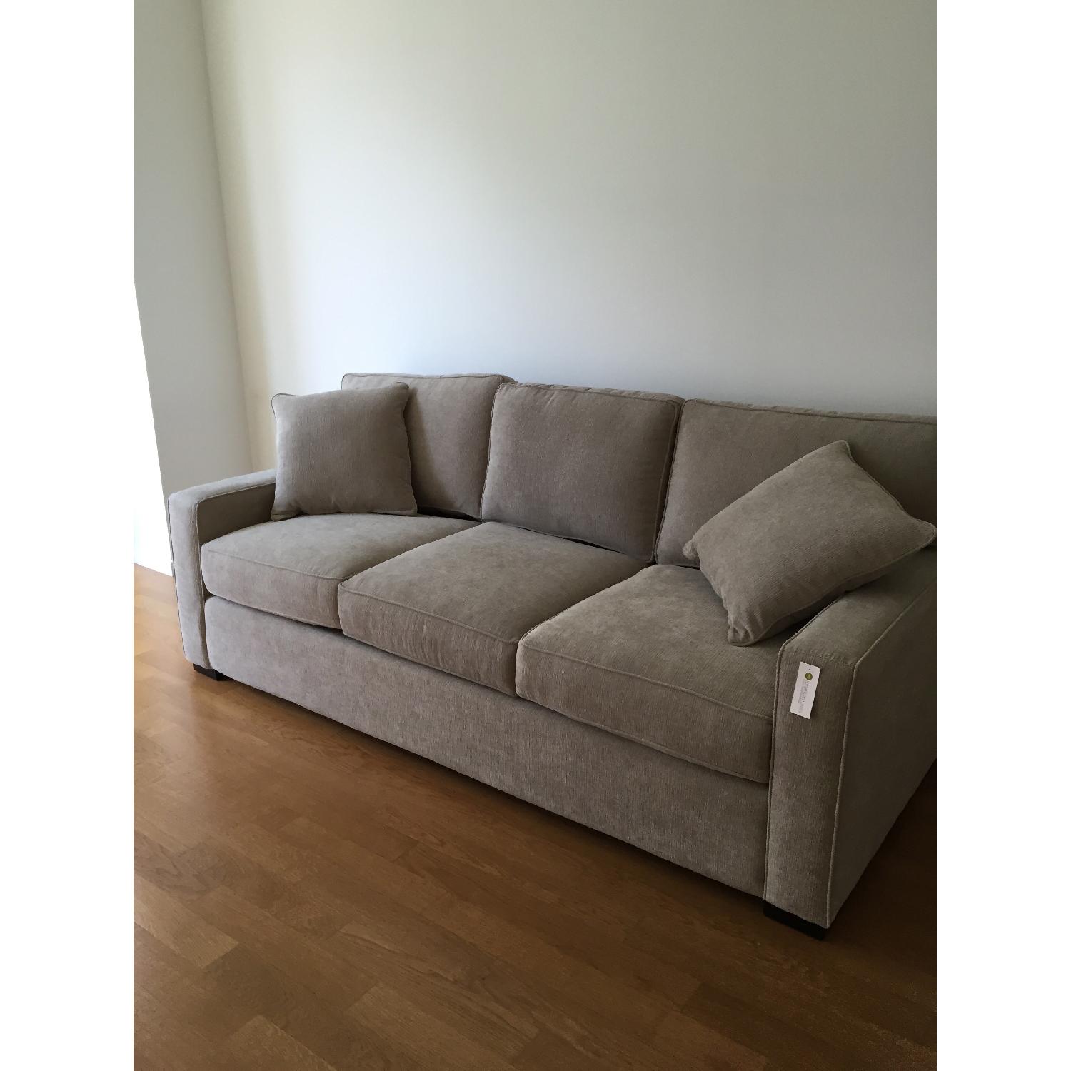 Macy's Radley Chrome Beige Fabric Sofa - image-1