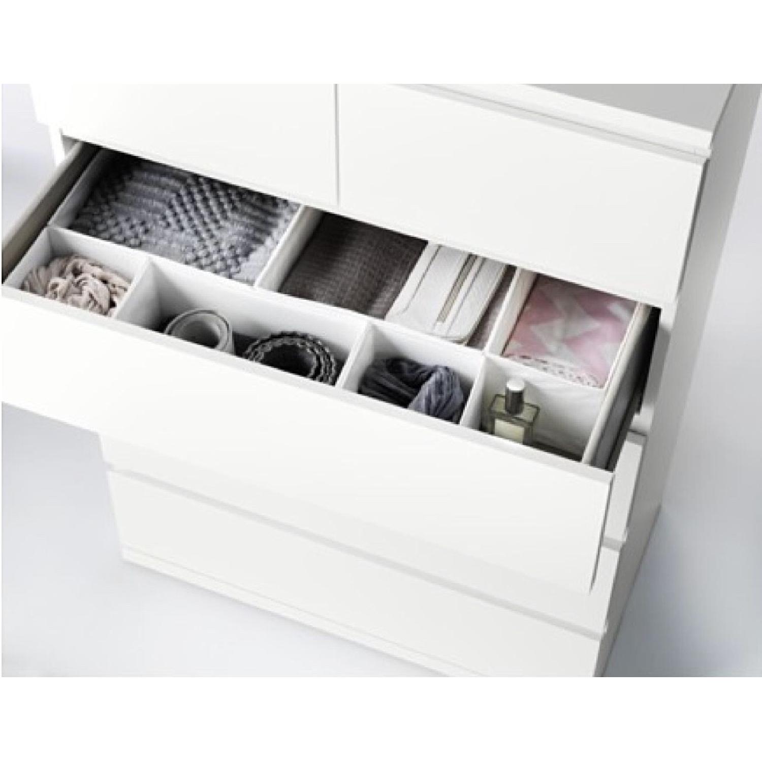 Ikea Malm White 6Drawer Chest AptDeco