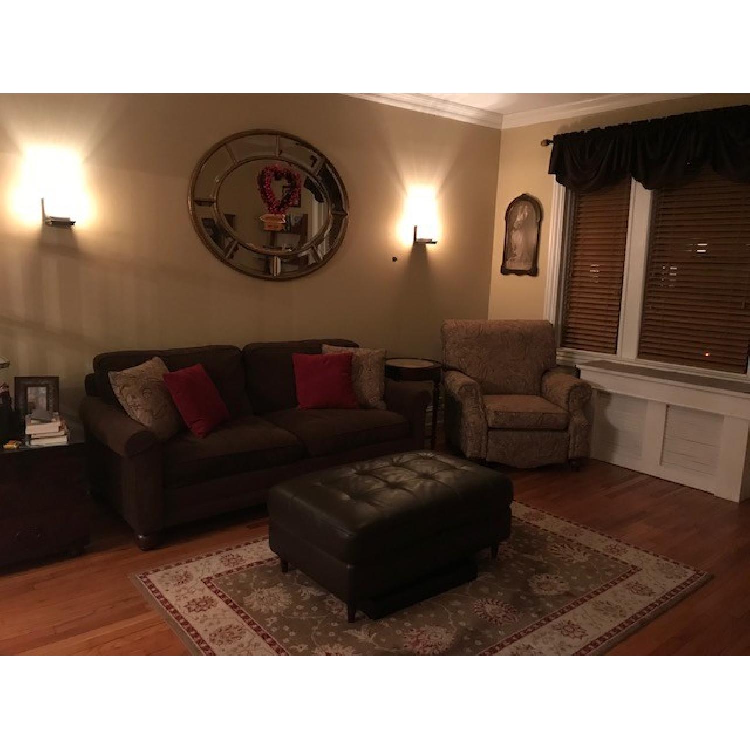 Bassett Paisley Recliner Chair - image-2