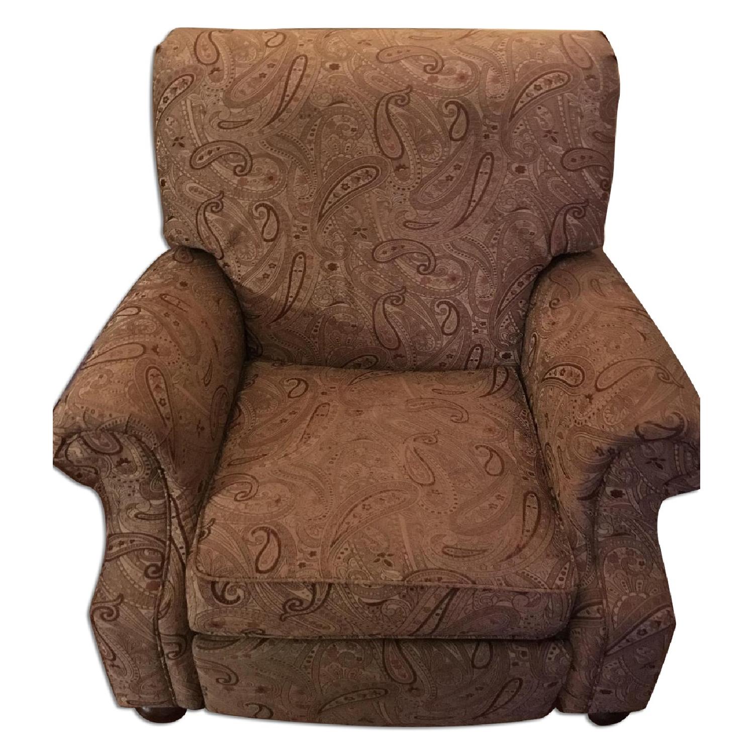 Bassett Paisley Recliner Chair - image-0